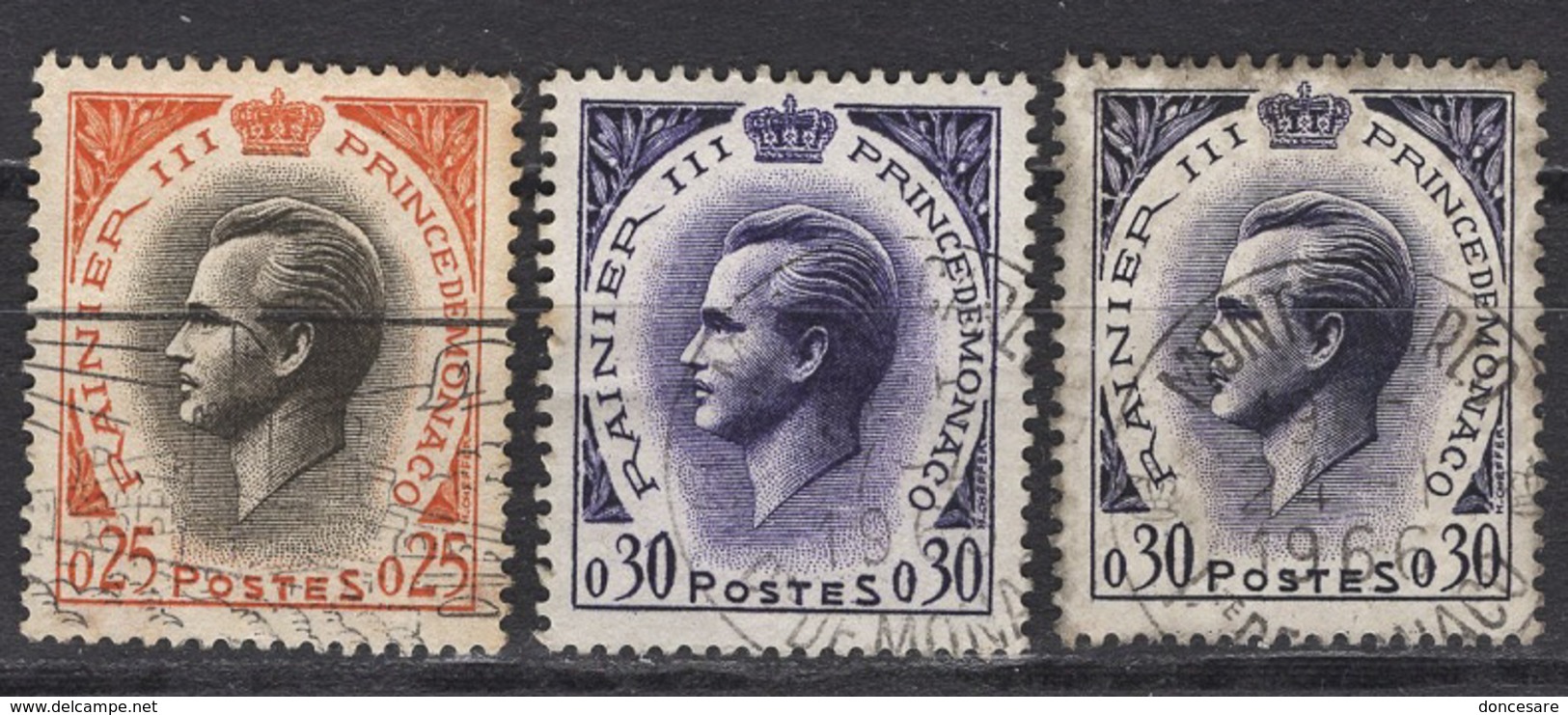 MONACO 1960 -  Y.T.  N° 544 ET 545 X 2 - OBLITERES - Usados