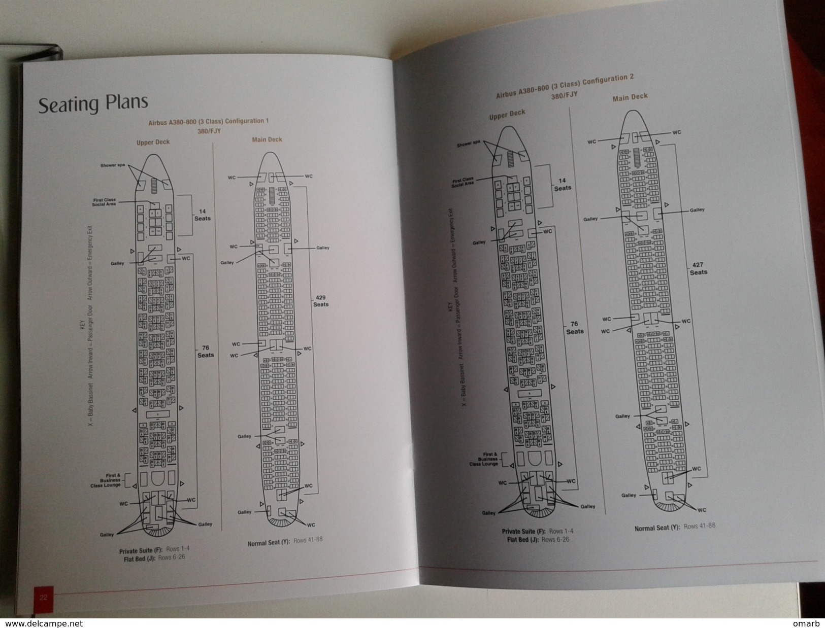 Alt1004 Emirates Airbus A380 Abu Dhabi Dubai Hub Airport Flights Aereo Avion Class Seating Plan Cabin VIP Class Lounge - Werbung