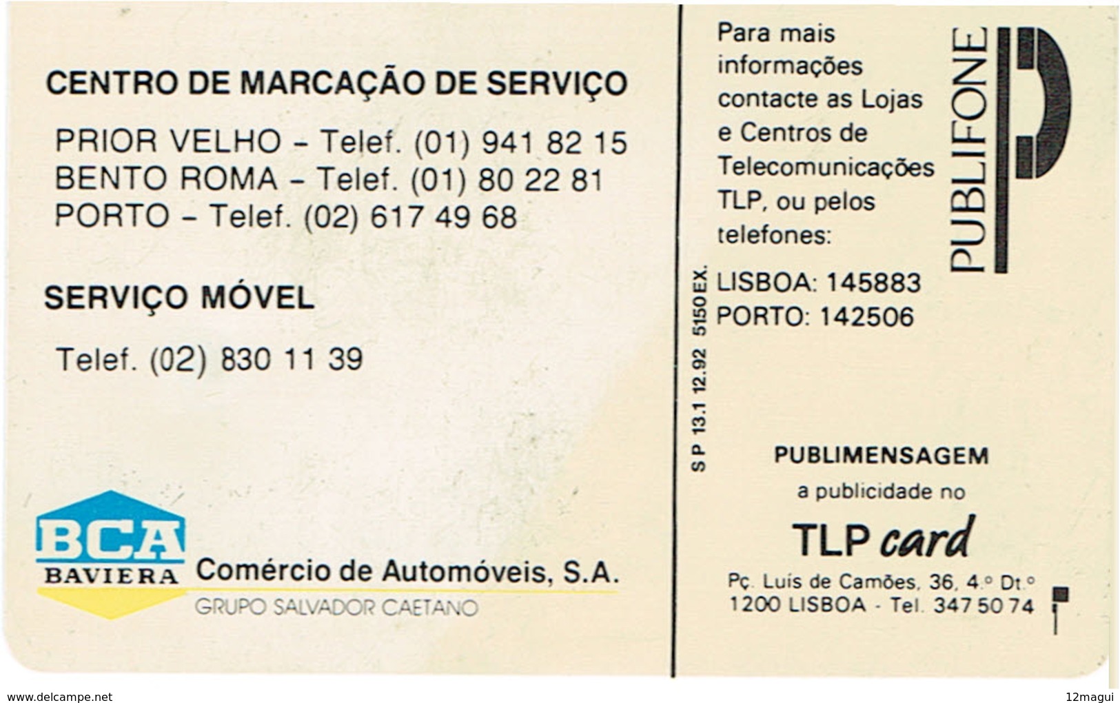 PHONECARDS-- PORTUGAL-- CHIP TLP CARD-20 U BAVIERA MINT- NOVO - Portugal