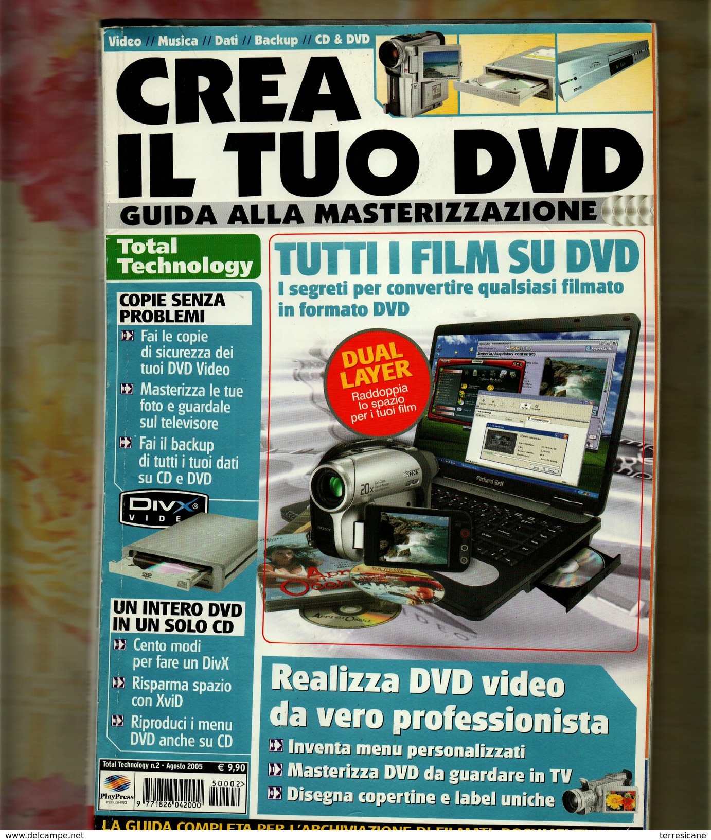 X CREA IL TUO DVD GUIDA ALLA MASTERIZZAZIONE TOTAL TECHNOLOGY N.2 2005 - Informatique