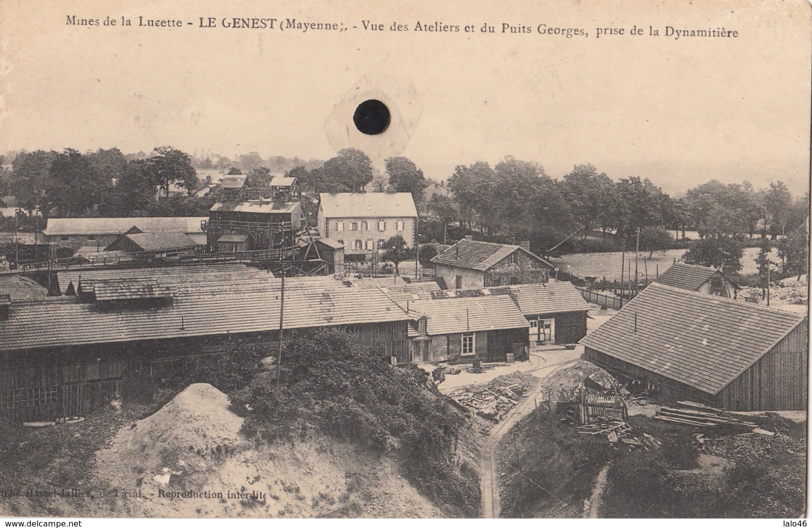 LE GENEST  - Mines De La Lucette  . Vue Des Ateliers Et Du Puits Georges .. - Le Genest Saint Isle