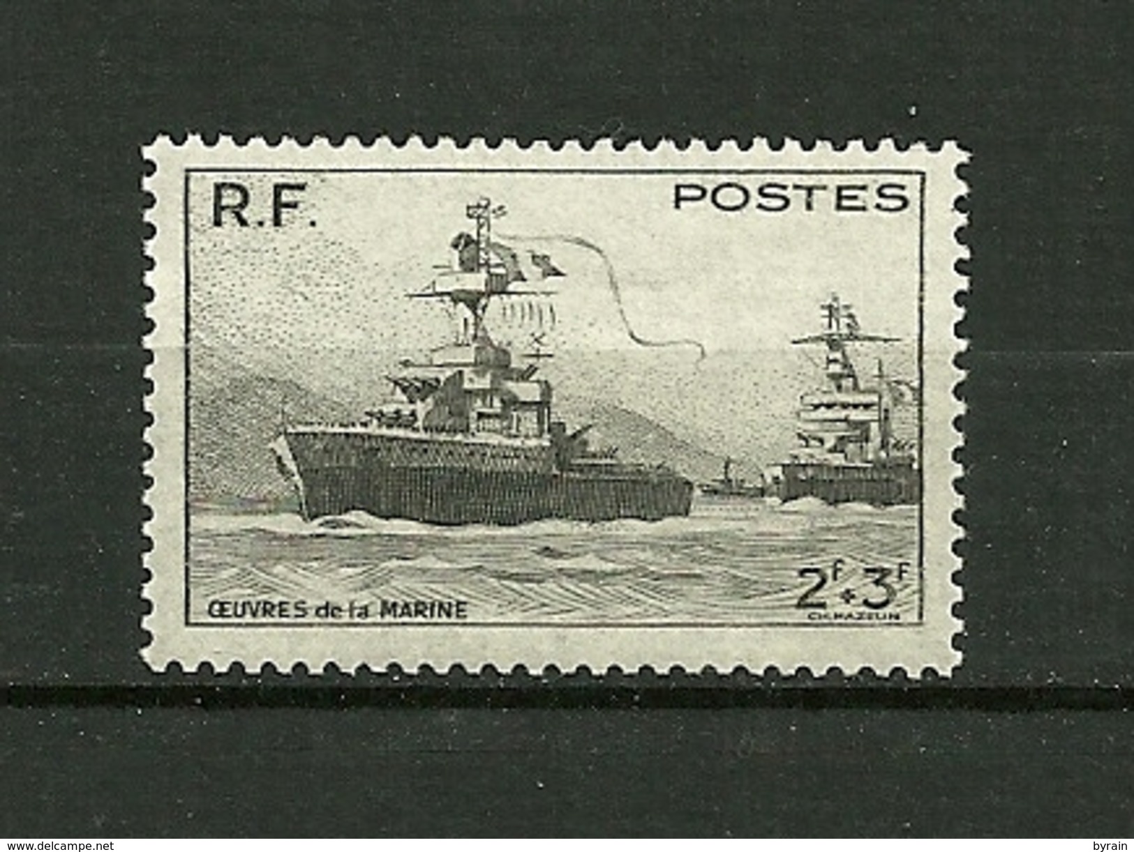 FRANCE 1946  N°752a  Pour Les Ouvres De La Marine " Bâtiment De Ligne "  NEUF - Unused Stamps