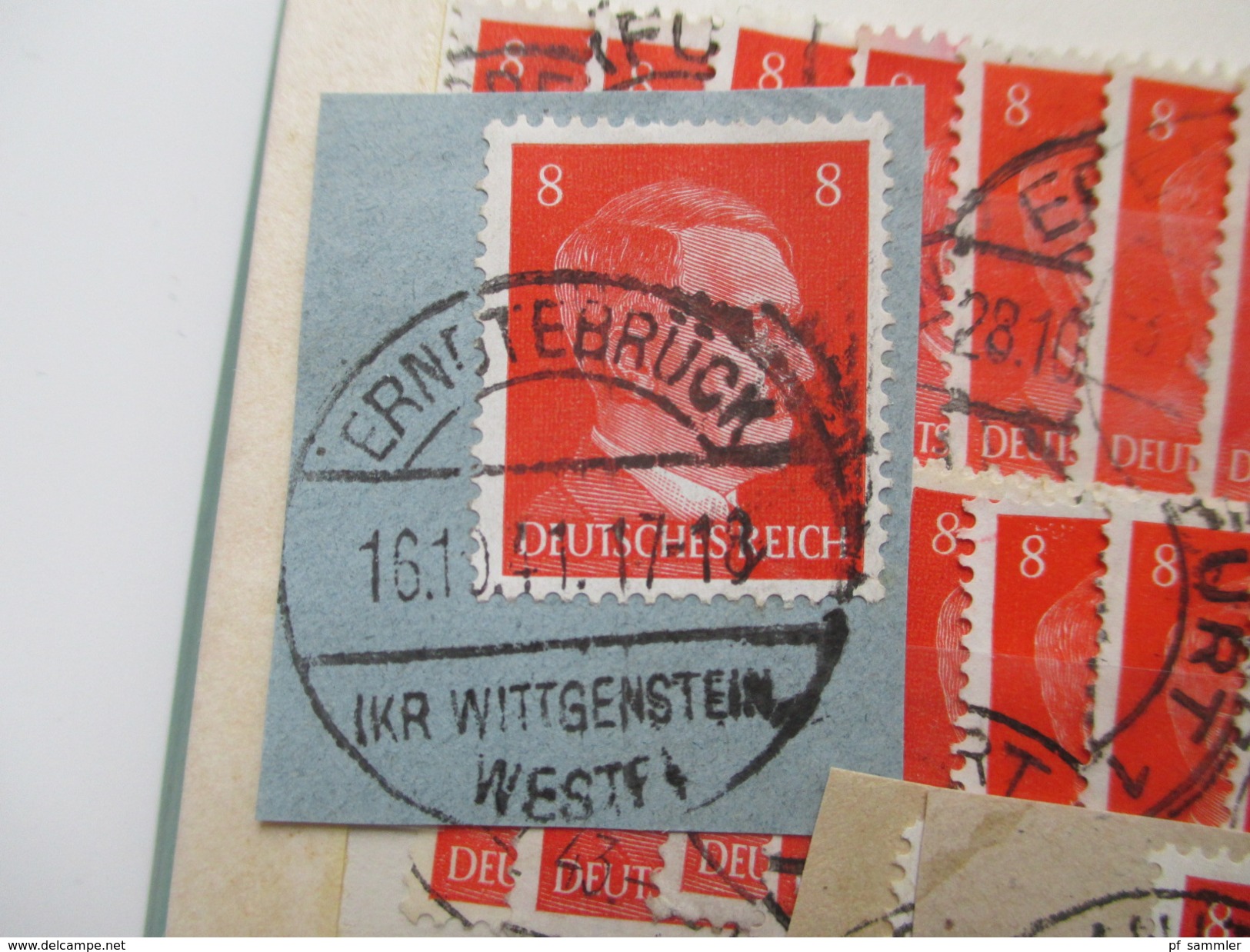 Deutsches Reich 1930/40er Jahre Freimarken Hitler / Hindenburg. Stempelsammlung / Sonderstempel. Auch Zusammendrucke!!