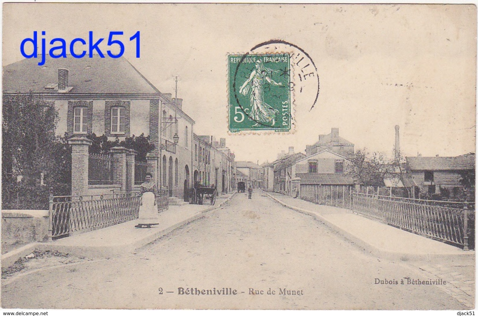 51 - Bétheniville - Rue De Munet - 1909 / Petite Animation - Bétheniville
