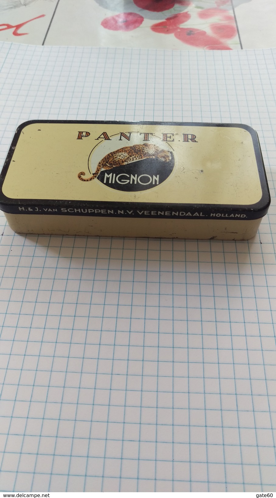 Panter Mignon Panter Sigarenfabrieken H. & J.Van Schuppen  Veenendaal - Holland - Empty Tobacco Boxes