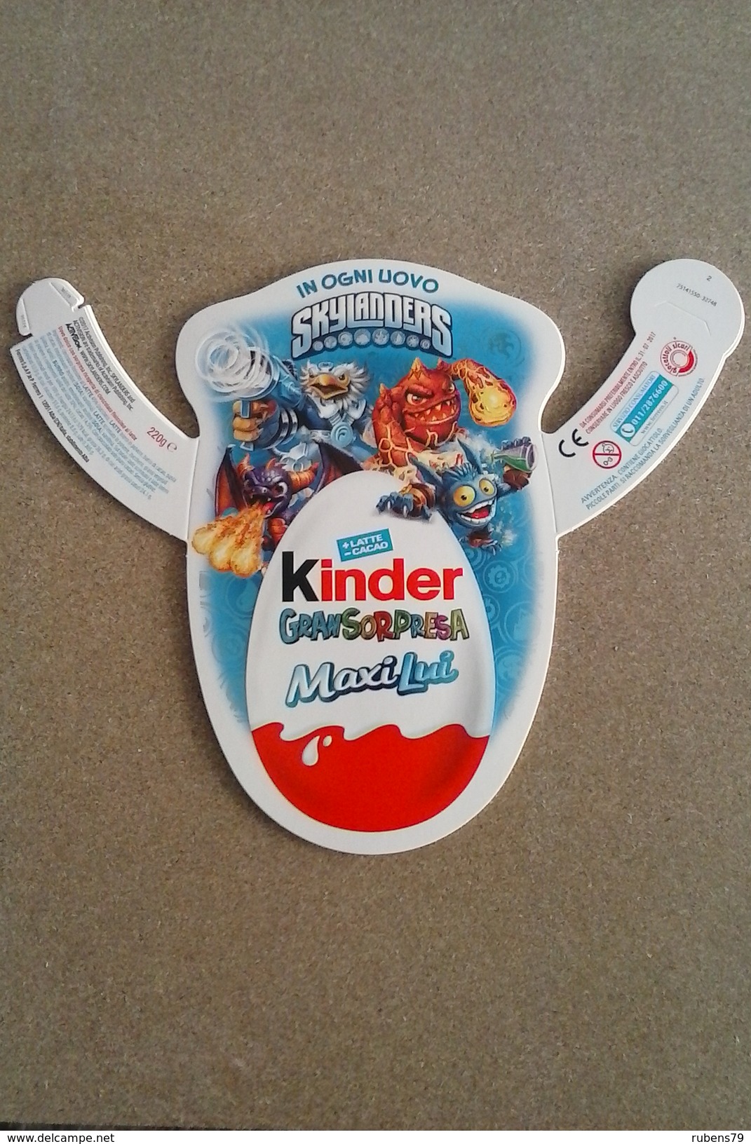 KINDER FERRERO - COLLARINO UOVA DI PASQUA 2017 SKYLANDERS - - Altri & Non Classificati