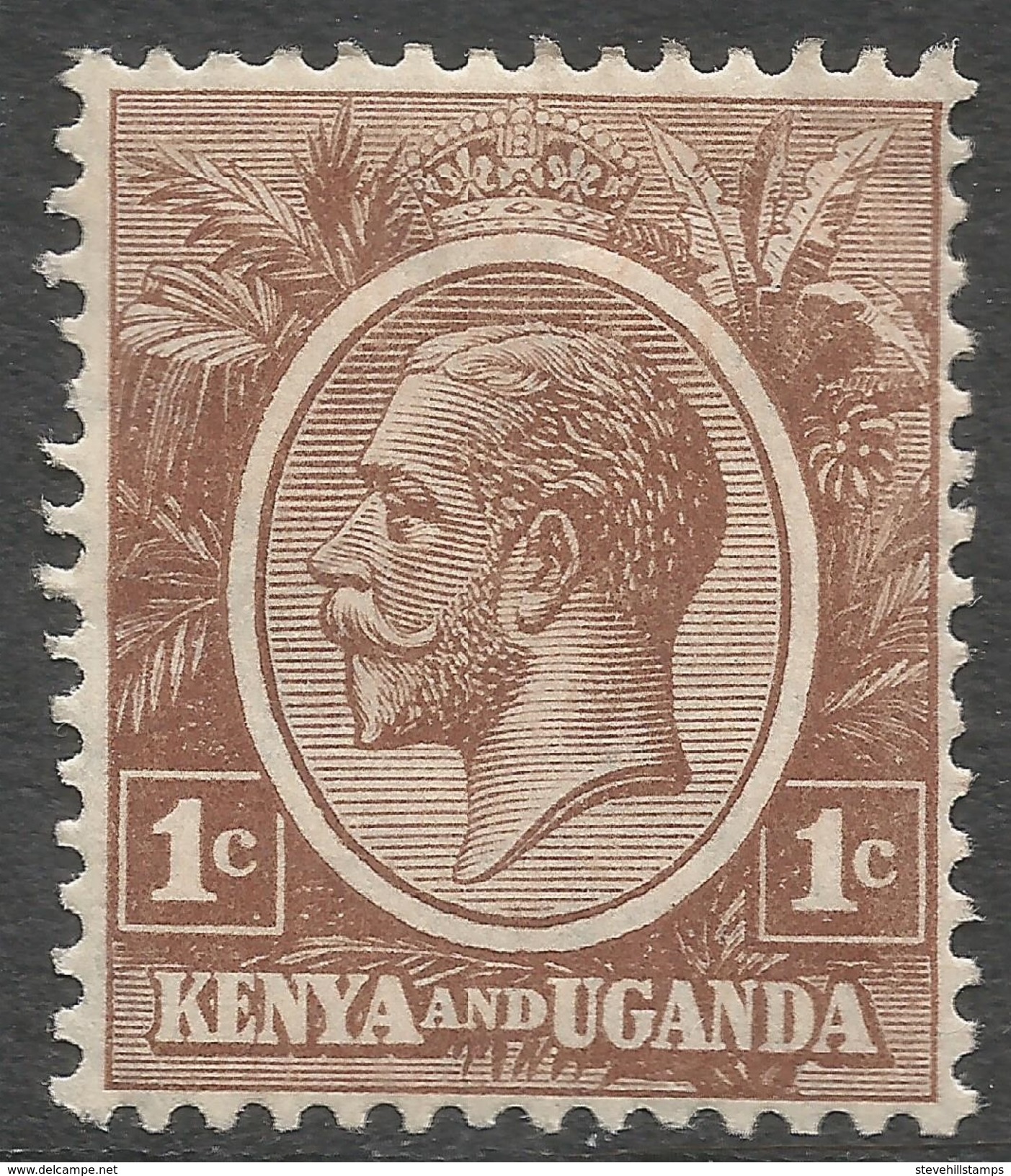 Kenya & Uganda. 1922-27 KGV. 1c MH. SG76 - Kenya & Oeganda