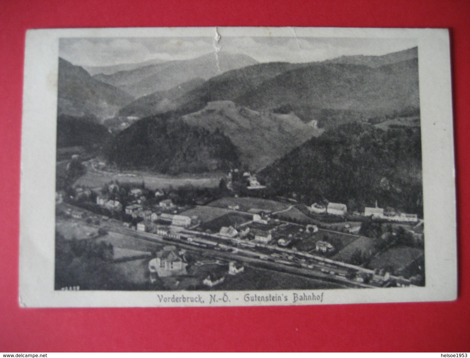 Österreich AK 1926- Vorderbruck NÖ, Gutensteins Bahnhof - Gutenstein