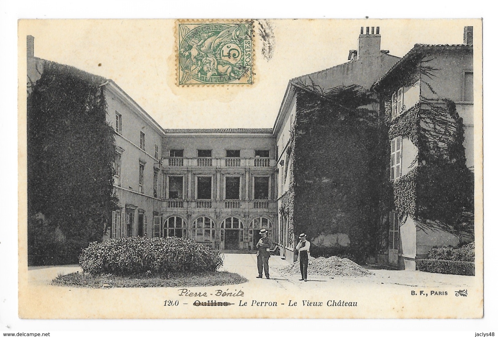 OULLINS (cpa 69)   Le Perron - Le Vieux Château -   - L 1 - Oullins