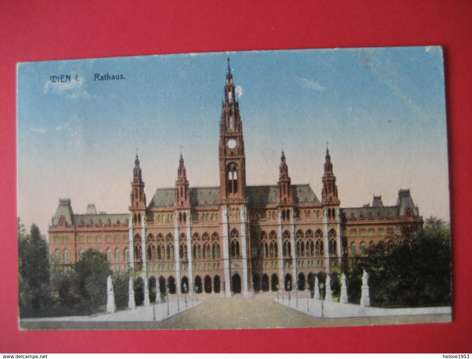 Österreich- AK 1918 Wien I- Rathaus - Ringstrasse