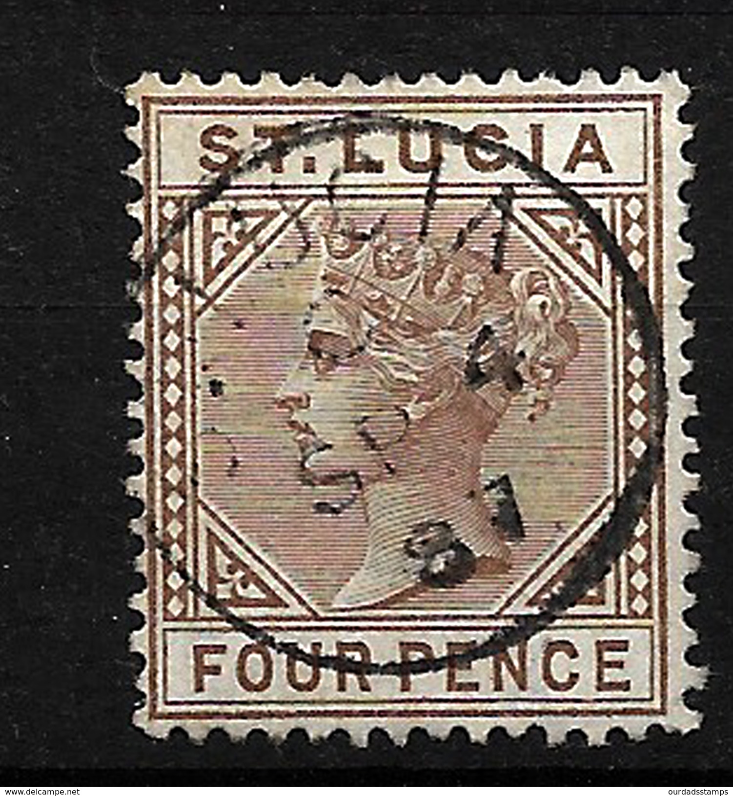 St Lucia 1883 QV Die 1 Selection To 4d, MM And Used SG 31 - 34 (5071) - Ste Lucie (...-1978)