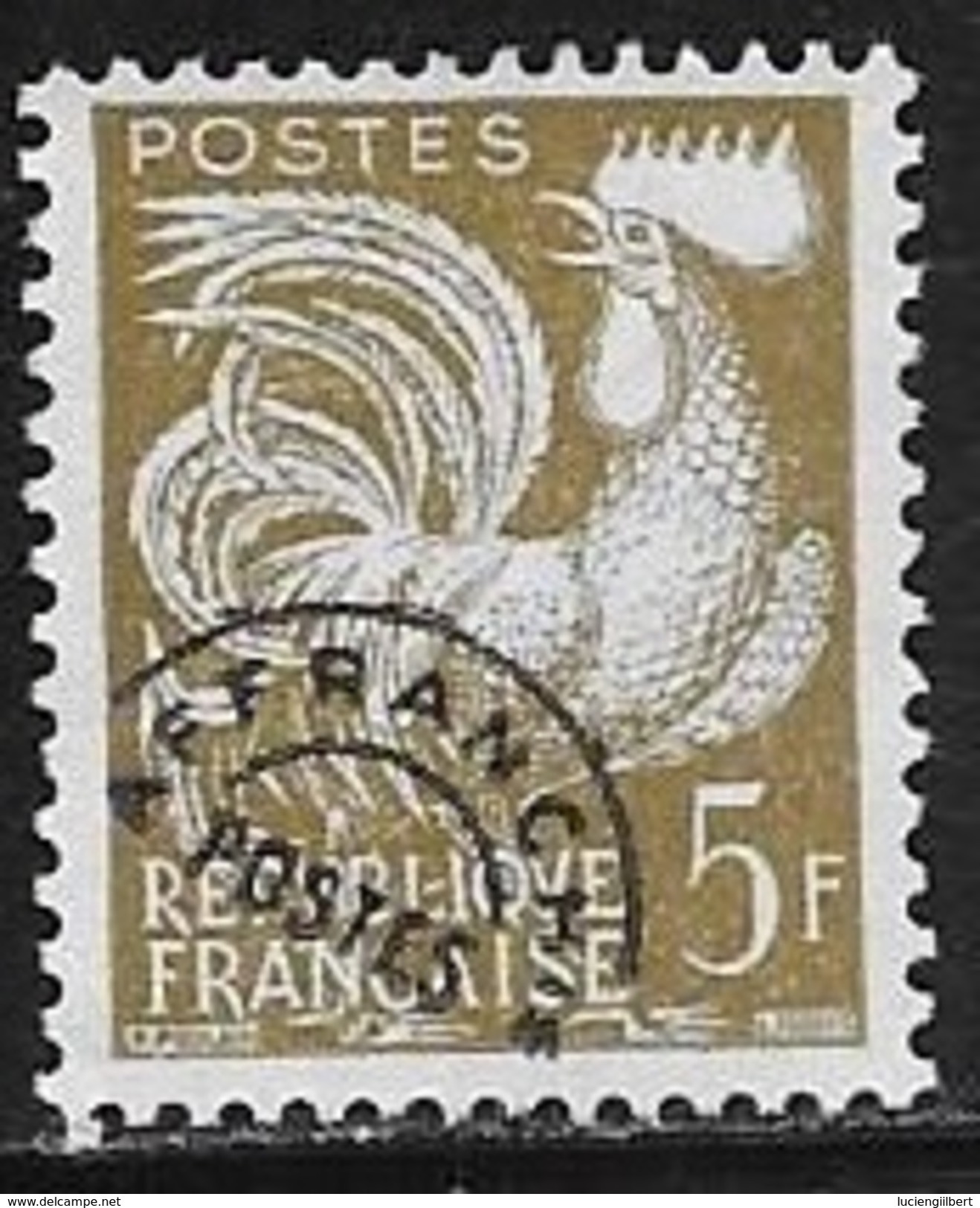 N° 107   FRANCE  -  PREOBLITERE  TYPE COQ   -  NEUF  -   1953 / 1960 - 1953-1960