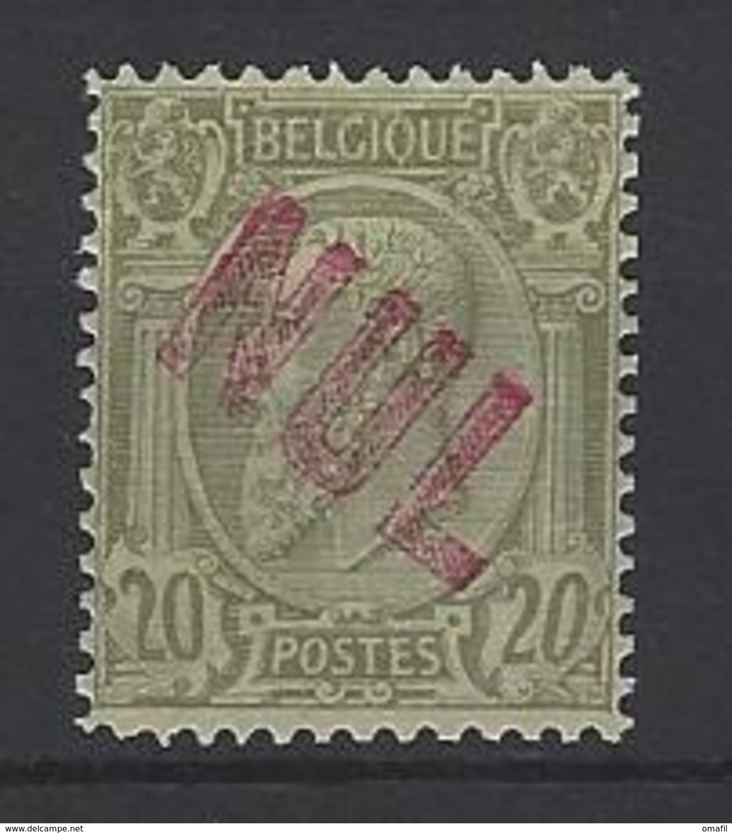 België Leopold II Nr 47 Met "NUL" Annulatie - 1884-1891 Léopold II