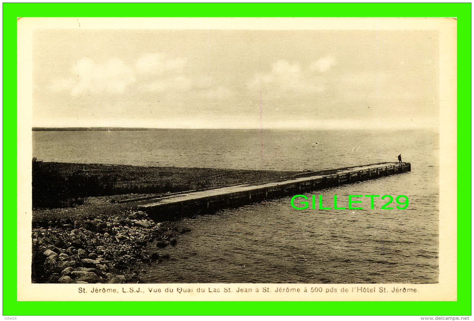 MÉTABETCHOUAN, QUÉBEC - VUE DU QUAI DU LAC ST JEAN  À 500 PIEDS DE L'HÔTEL ST JÉRÔME - J. E. CHABOT, PHOTO - - Other & Unclassified