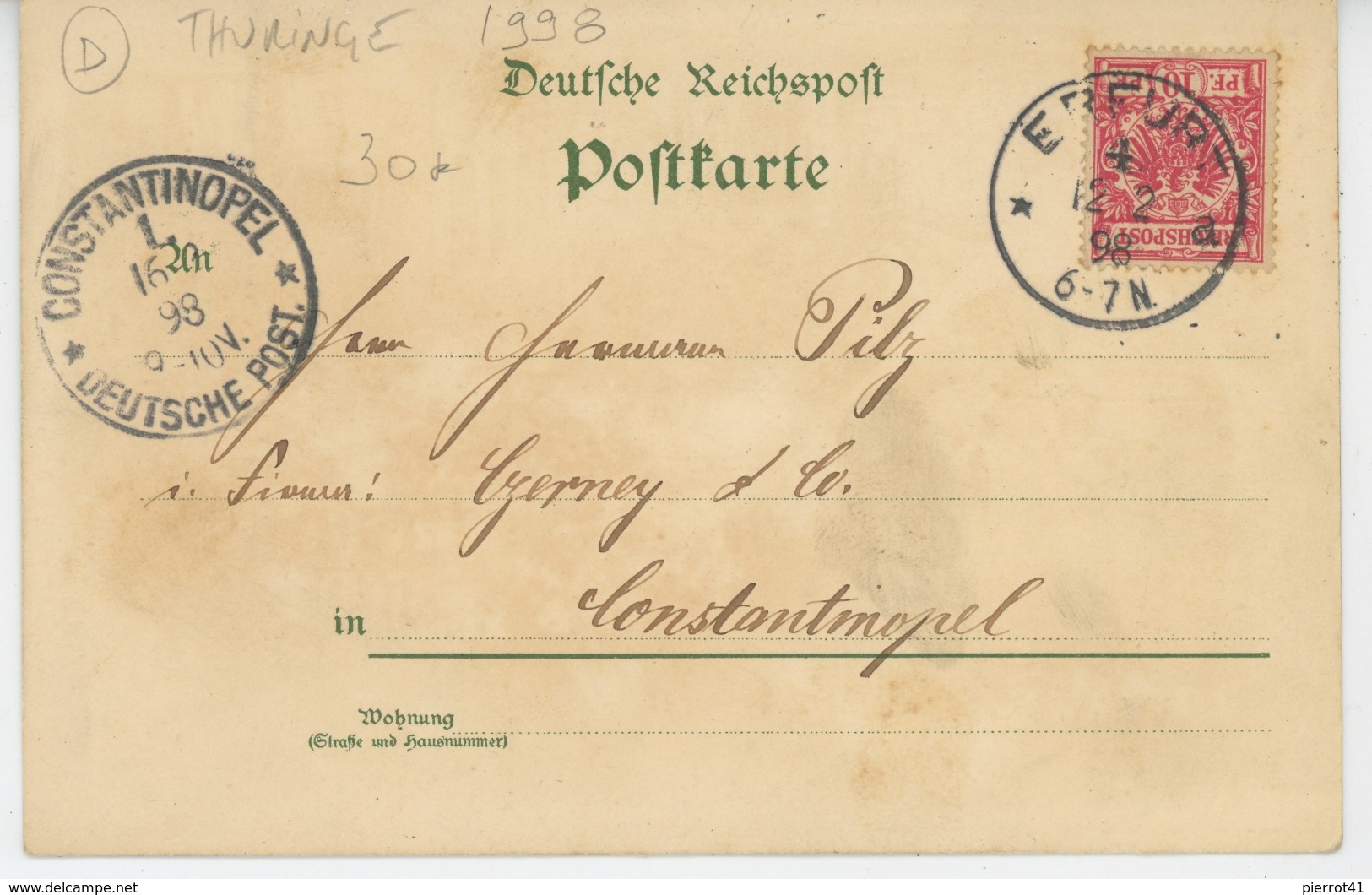 ALLEMAGNE - ERFURT (1898) - Erfurt