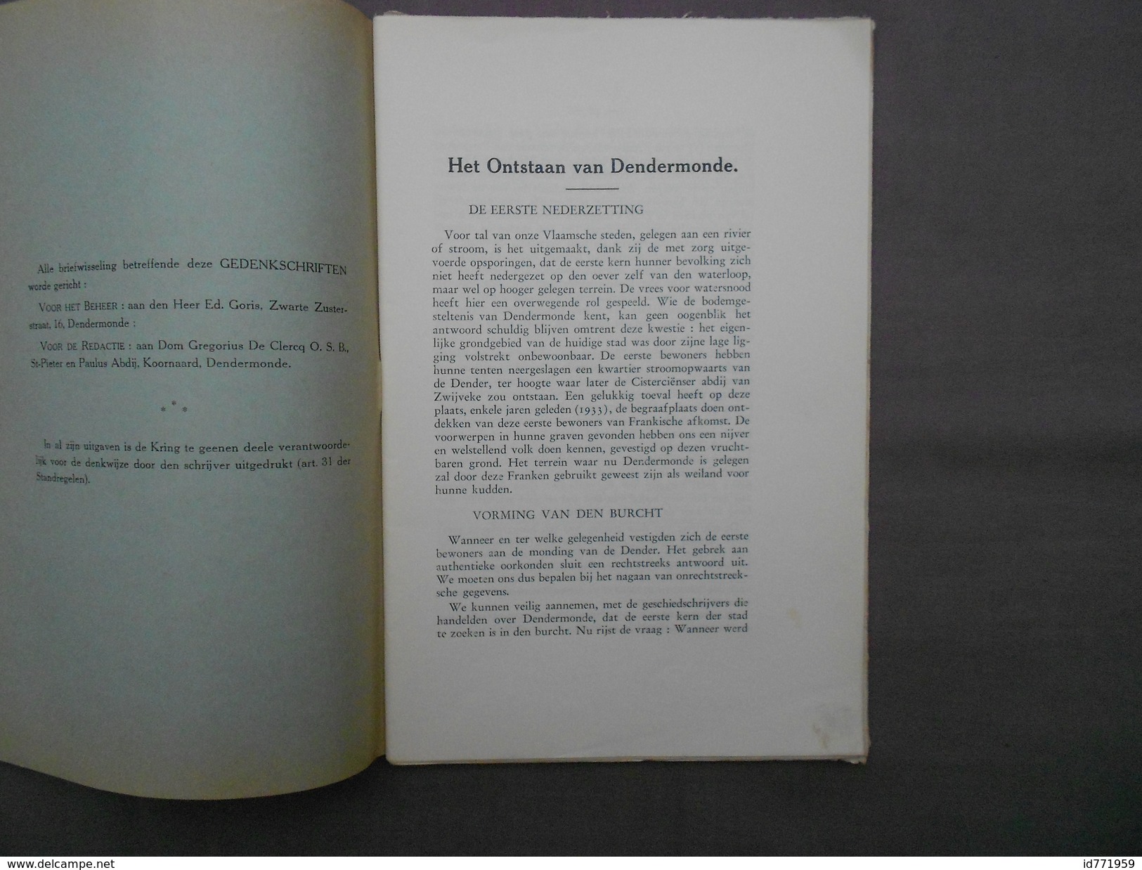 O.K.L.D. Dendermonde 1939 Mespelare Lebbeke   1 - Historical Documents