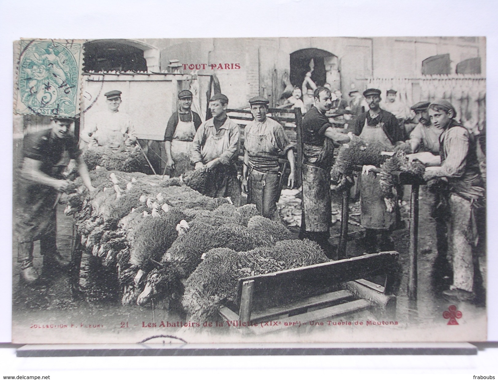 TOUT PARIS - ABATTOIRS DE LA VILLETTE - UNE TUERIE DE MOUTONS - ANIMEE - Arrondissement: 19