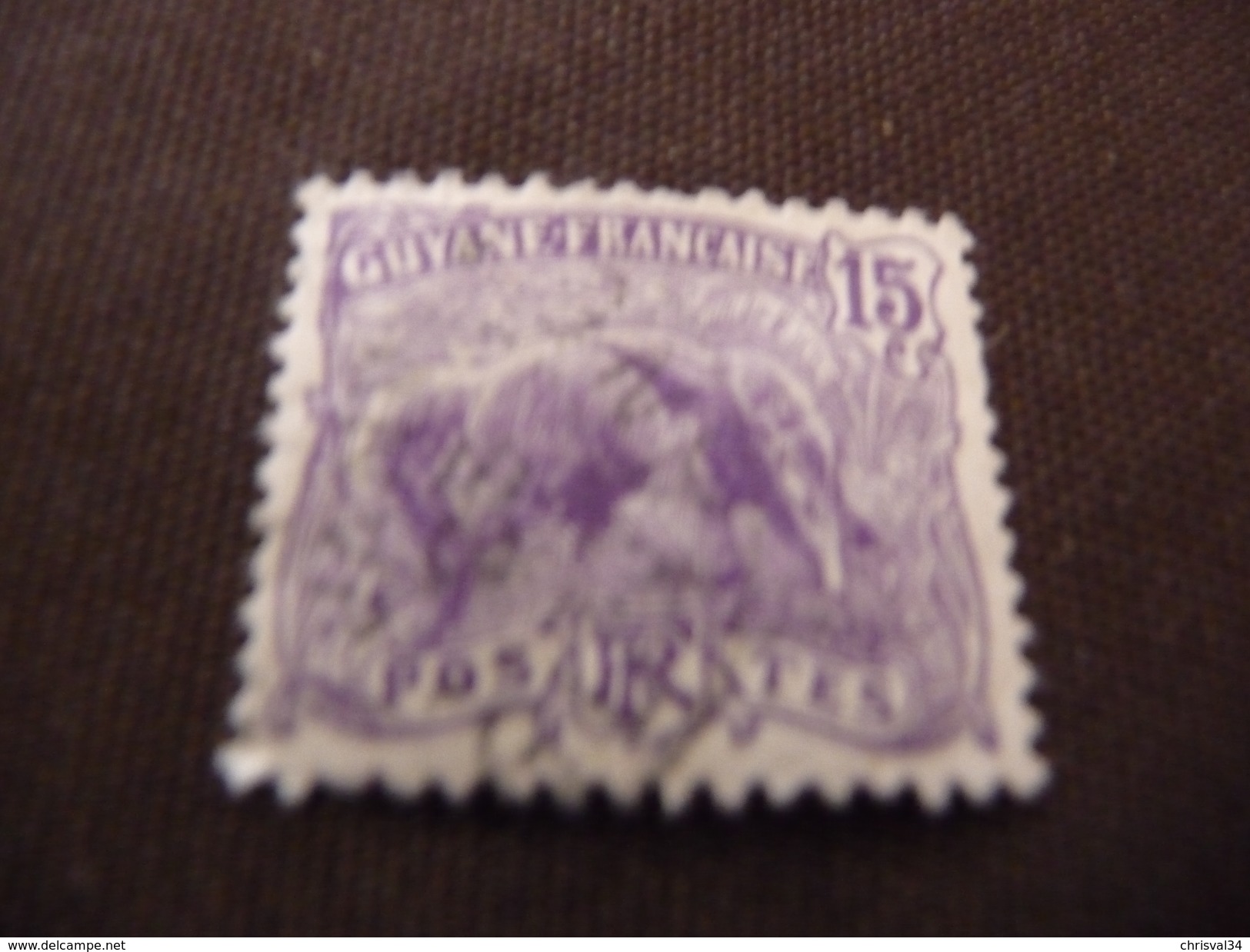 TIMBRE  GUYANE  N  54      COTE  1,30  EUROS   OBLITERE - Used Stamps