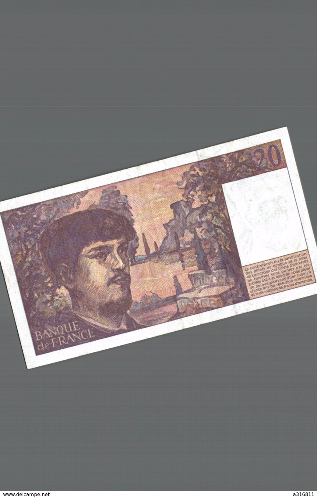 BILLET DE 20 FRANC  1997 - 20 F 1980-1997 ''Debussy''