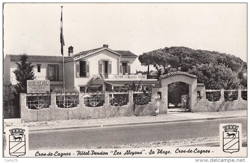 Cros De Cagnes 06 - Hôtel Restaurant "Les Alcyons" - Autres & Non Classés