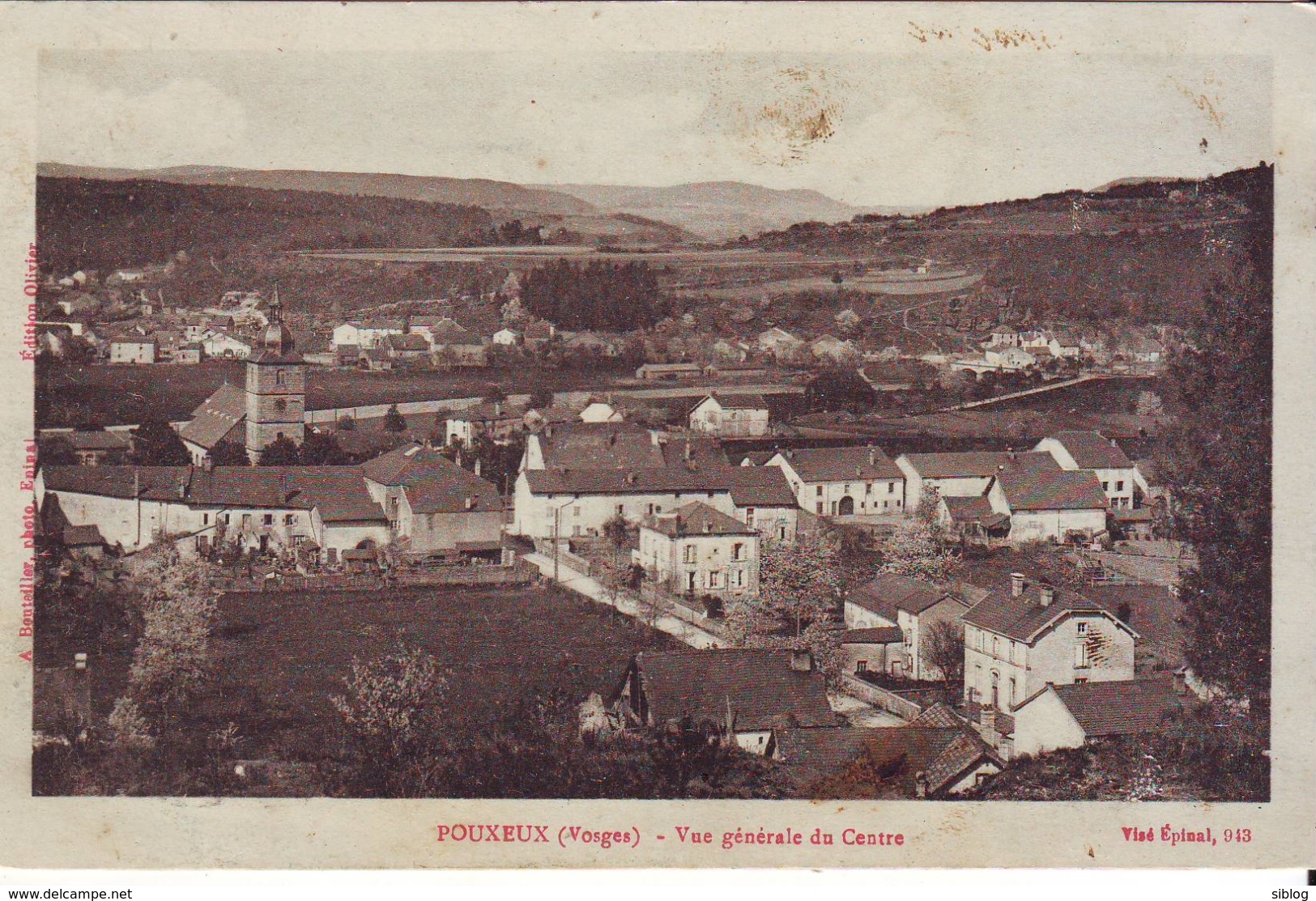 CPA - POUXEUX - Vue Générale Du Centre - Pouxeux Eloyes