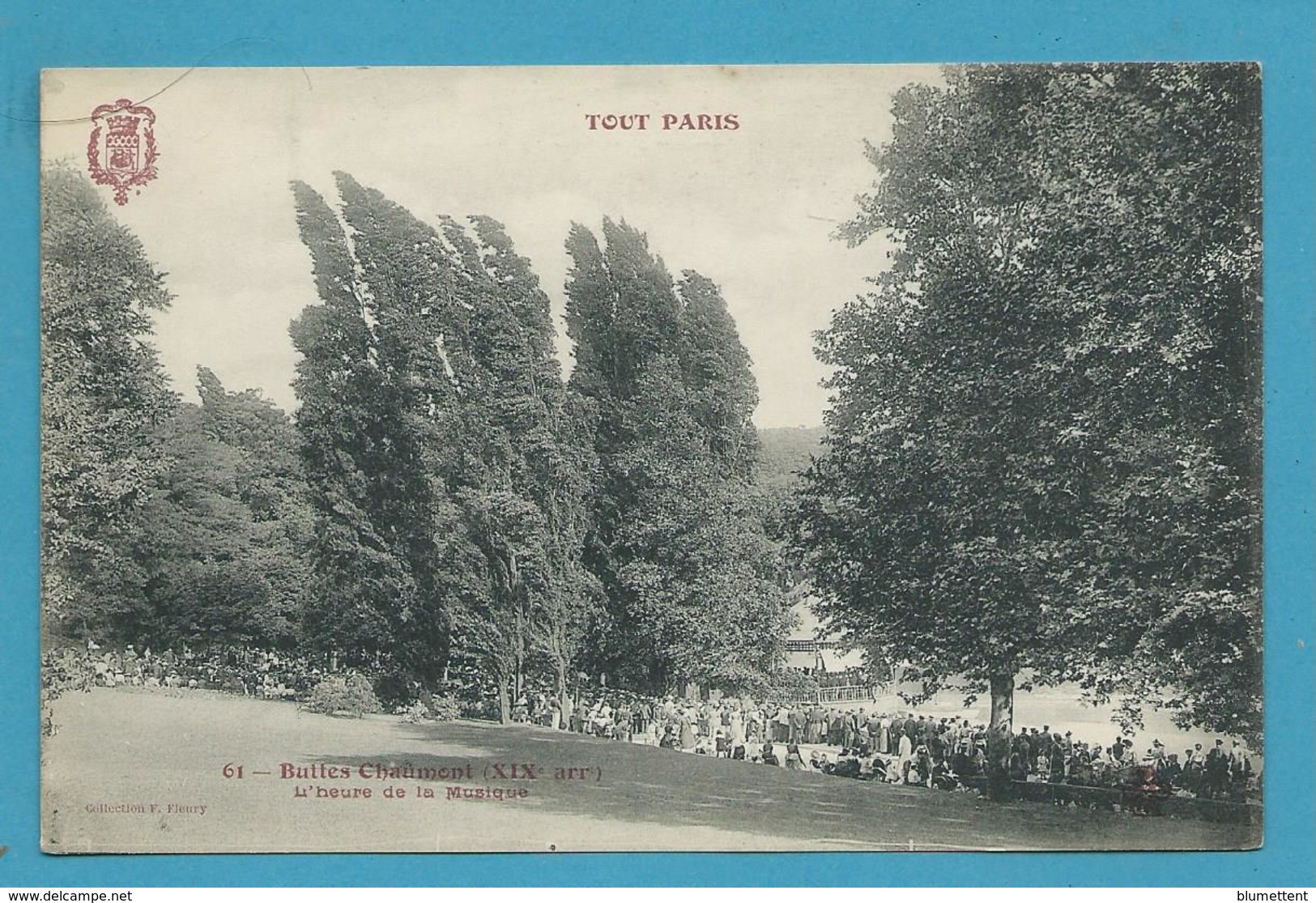 CPA TOUT PARIS 61 - Buttes Chaumont (XIXème Arrt.) Ed. FLEURY - District 19