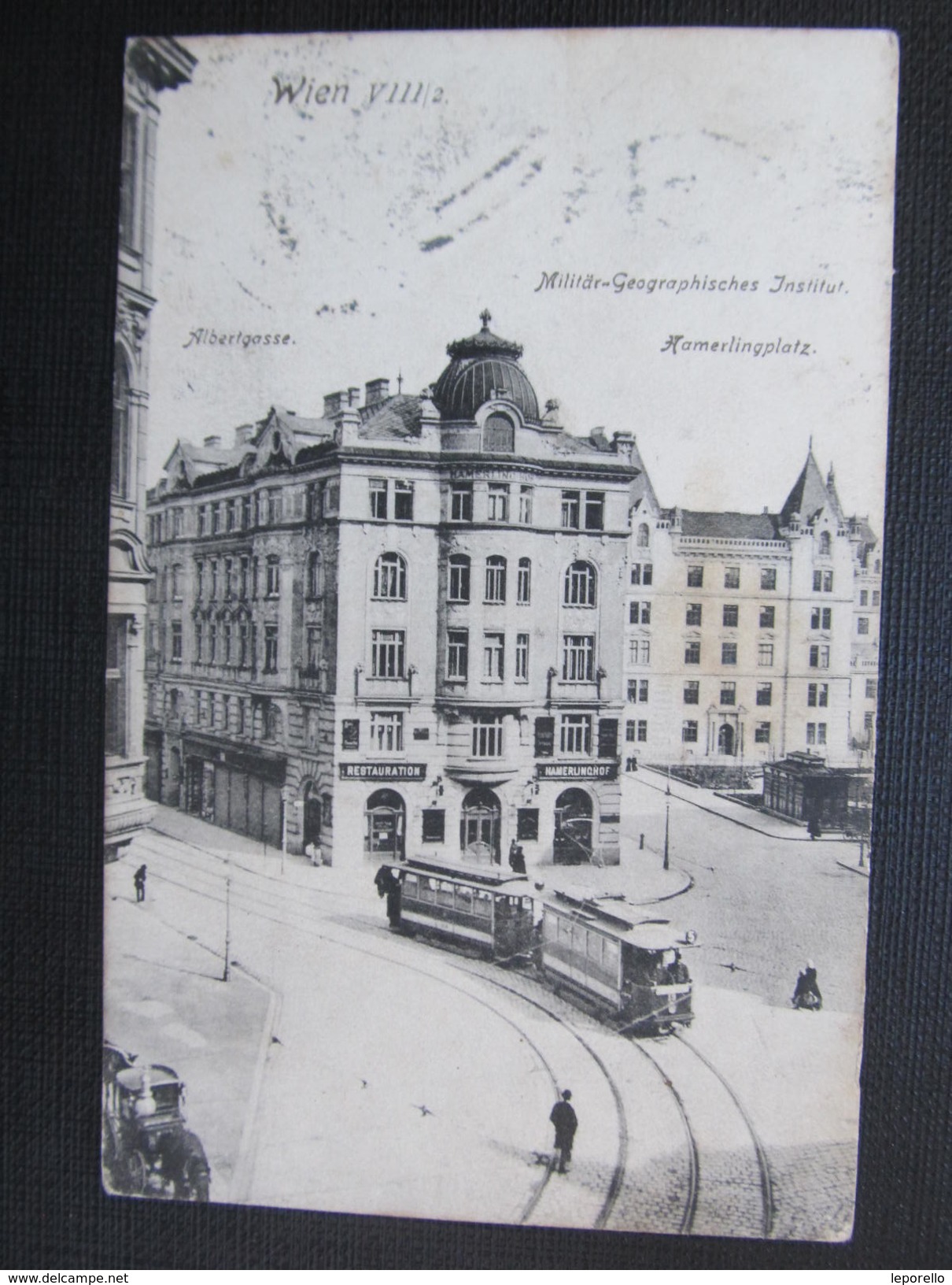 AK WIEN VIII. Albertgasse Strassenbahn 1914  // D*24014 - Altri & Non Classificati