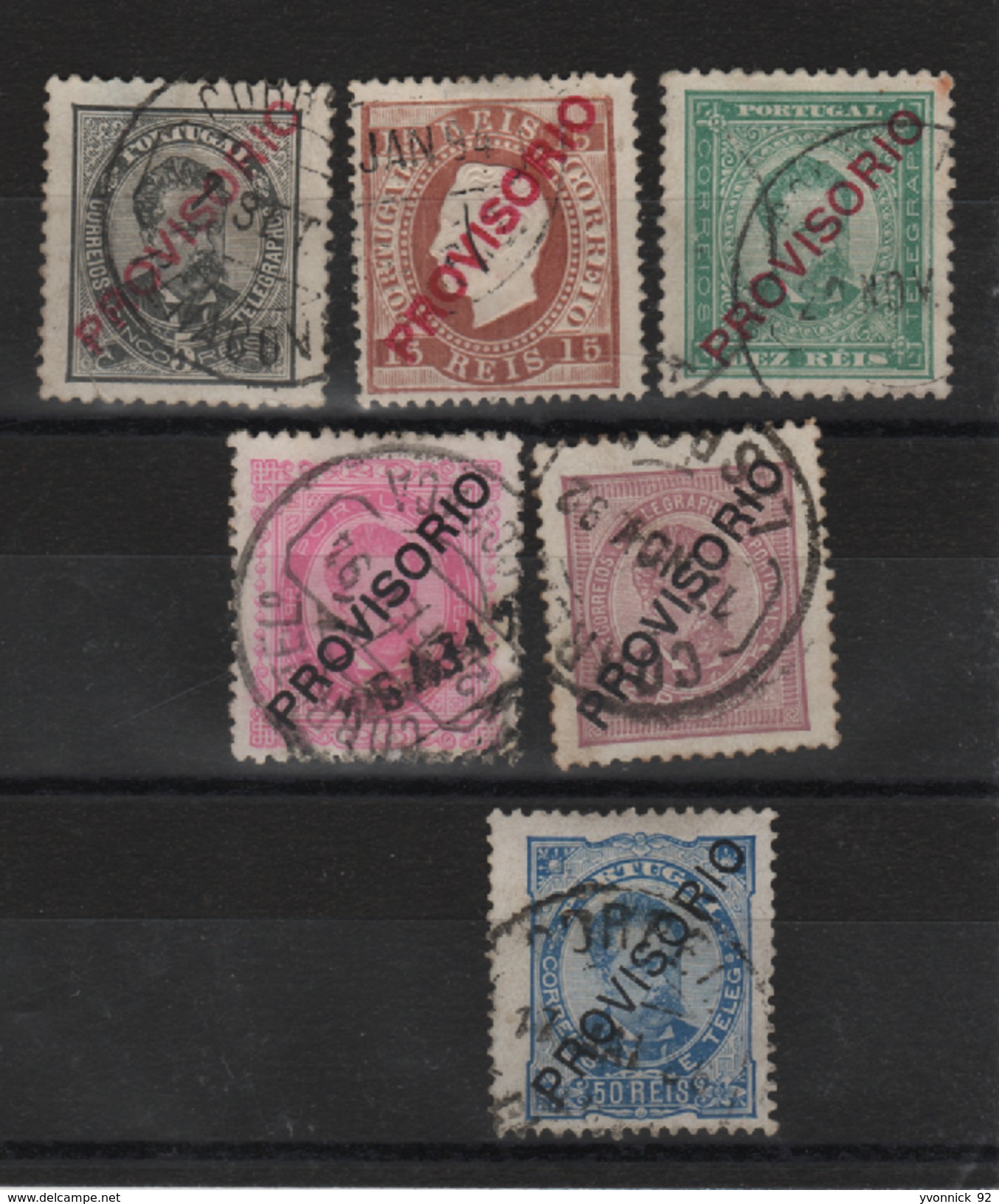 Portugal _timbres De 1870/82 _ Surchargé Provisorio _n° 80/85 ( 1892 ) - Autres & Non Classés