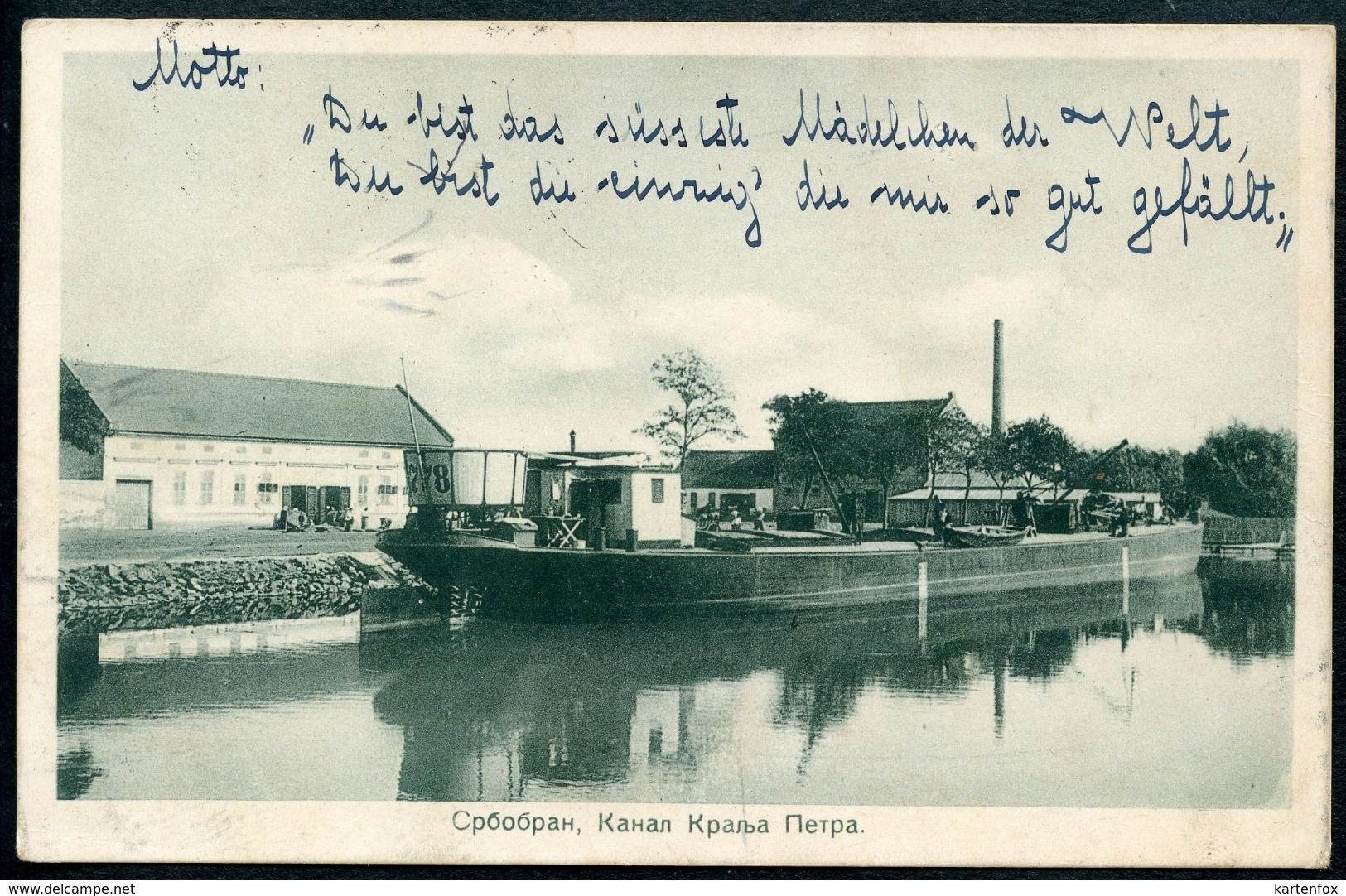 Srbobran, Kanal Kralja Petra, Juzna Backa, Vojvodina, Um 1915 - Serbien
