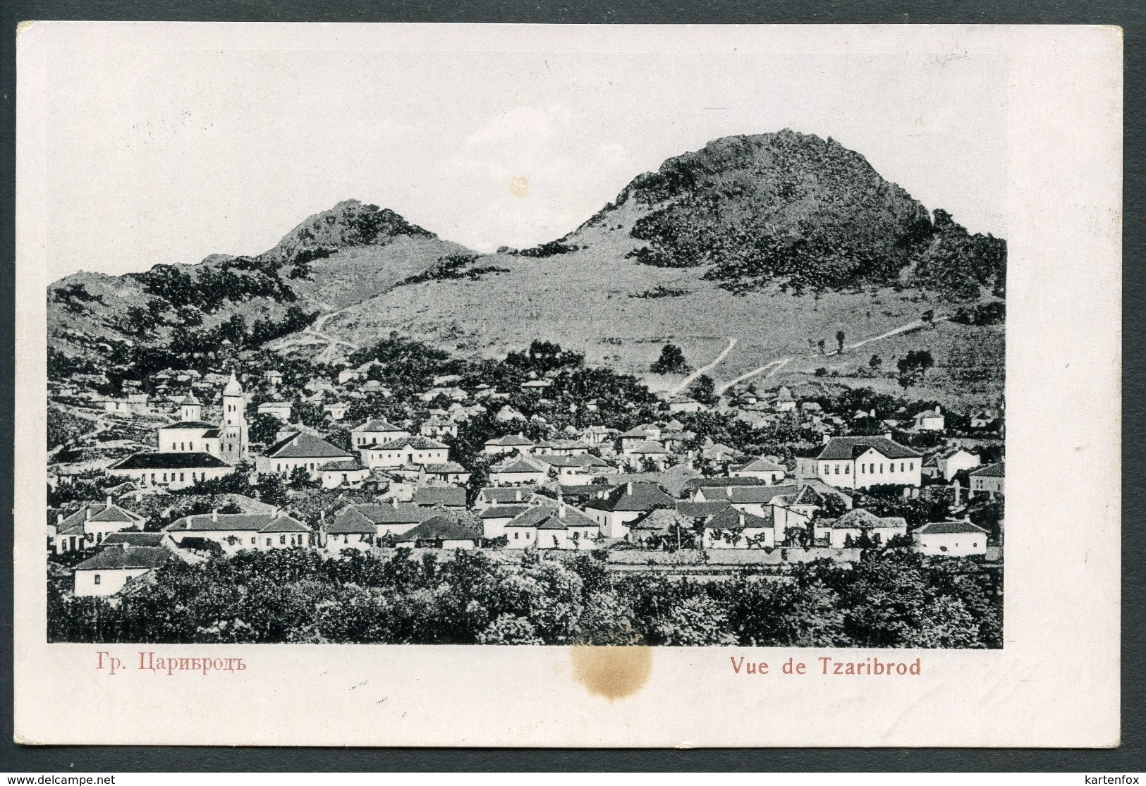 Zaribrod, Dimitrovgrad, Caribrod, Vue, Panorama, Um 1920, Pirot - Serbien