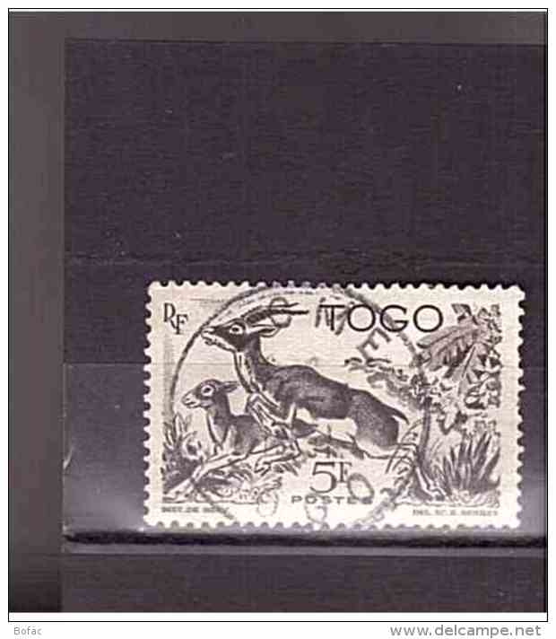 248    Y&amp;T  BEAU CACHET Gazelles  "faune Animal"  *TOGO Colonie*  16/47 - Used Stamps