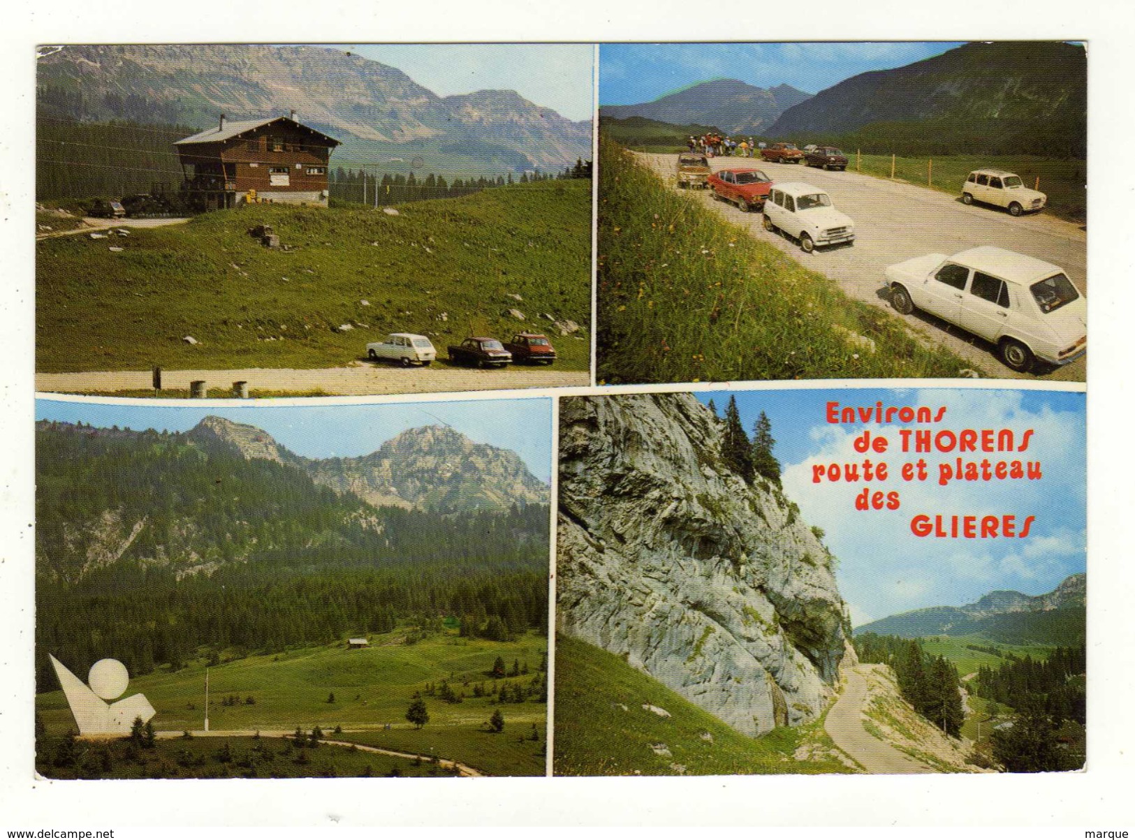 Cpm N° E.911 Environs De THORENS Route Et Plateau Des Glières - Thorens-Glières