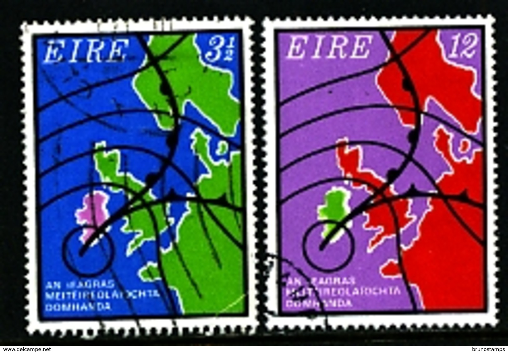 IRELAND/EIRE - 1973  I.M.O./W.M.O.  CENTENARY  SET  FINE USED - Usati