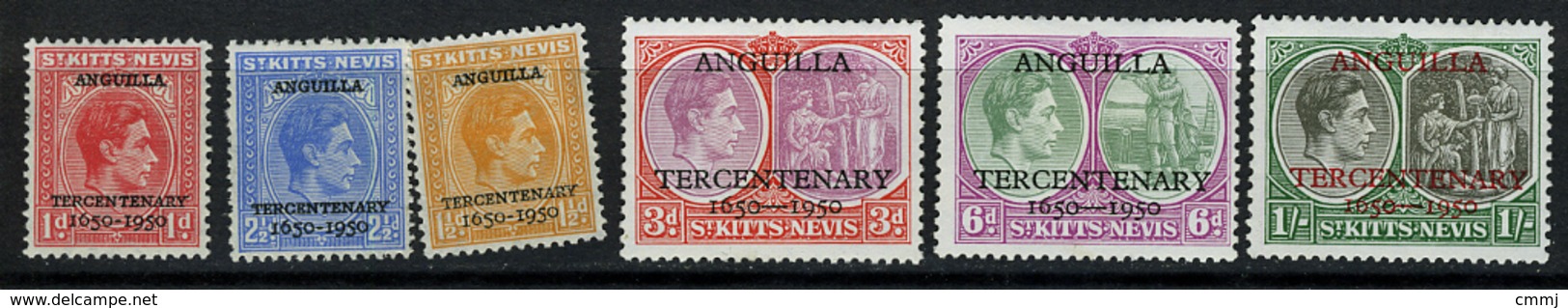 1950 - ST.KITTS - NEVIS  - Mi. Nr. 92/97 - LH - (CW2427.37) - St.Kitts E Nevis ( 1983-...)