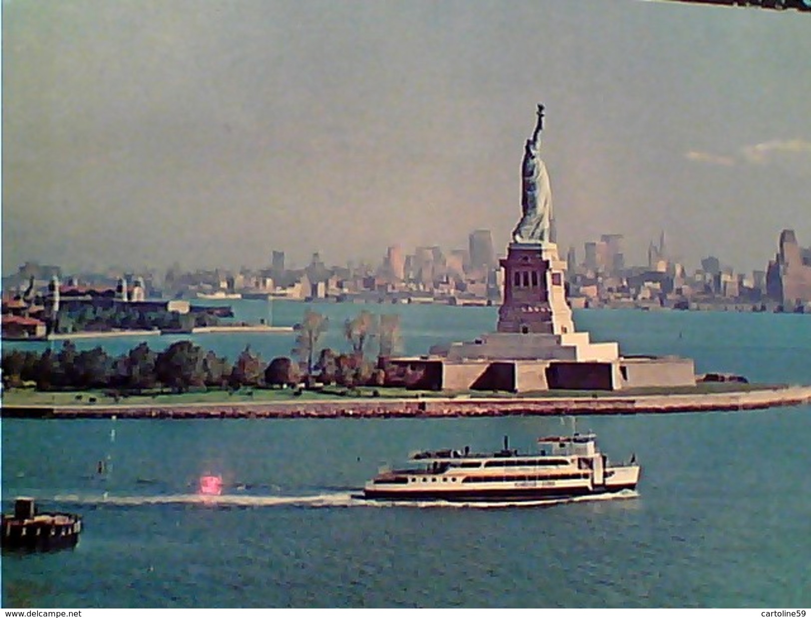 USA NEW YORK LIBERTY  STATUA LIBERTA  NAVE SHIP  FERRY  VB1971 SATMP NAZIONI UNITE  13 C  GC13679 - Statue Of Liberty