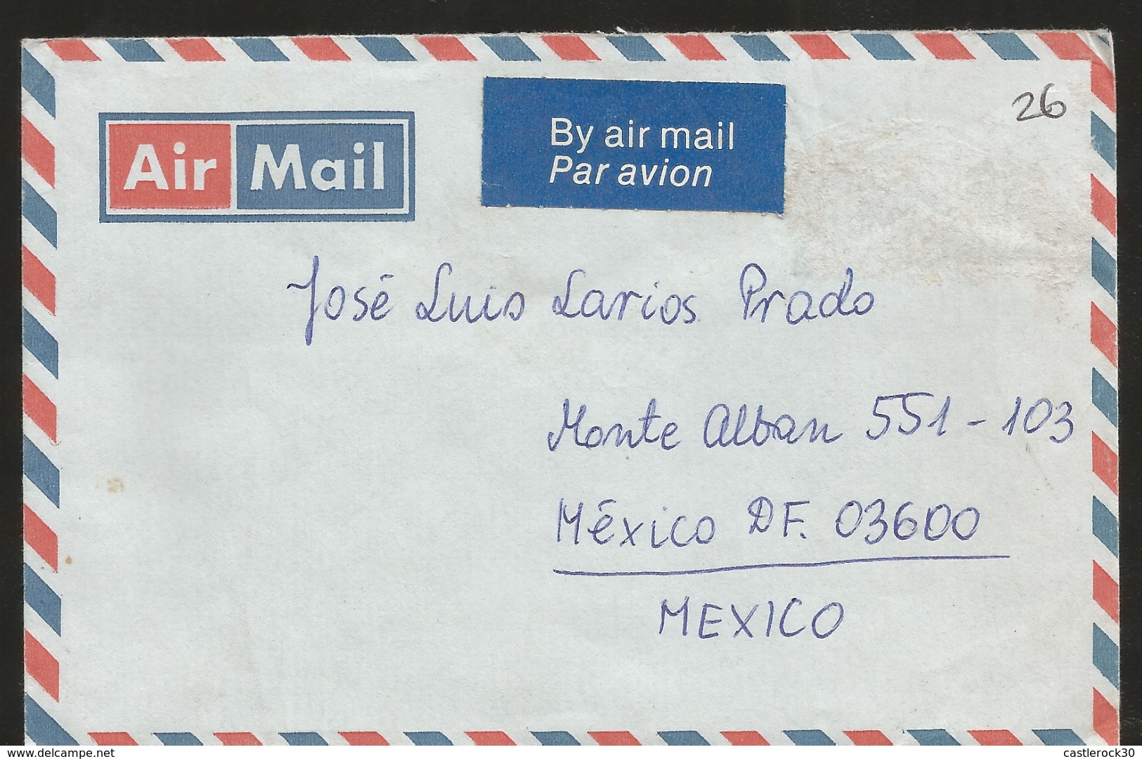 J) 1989 ENGLAND, AIRMAIL, CIRCULATED COVER, FROM ENGLAND TO MEXICO, XF - Covers & Documents