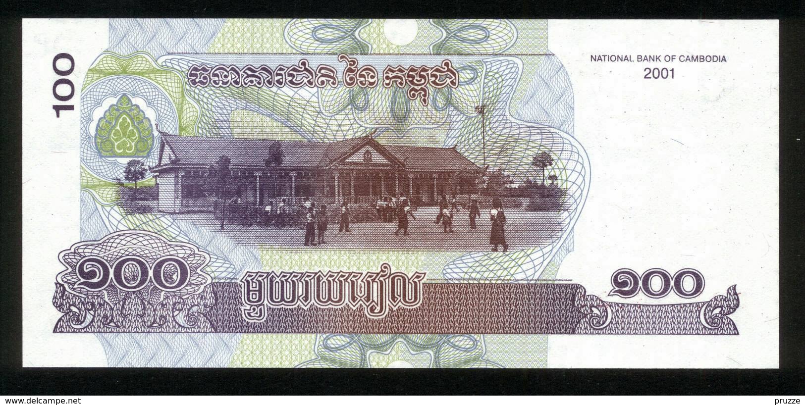 Kambodscha 2001, 100 Riels - UNC, Kassenfrisch - Cambodia