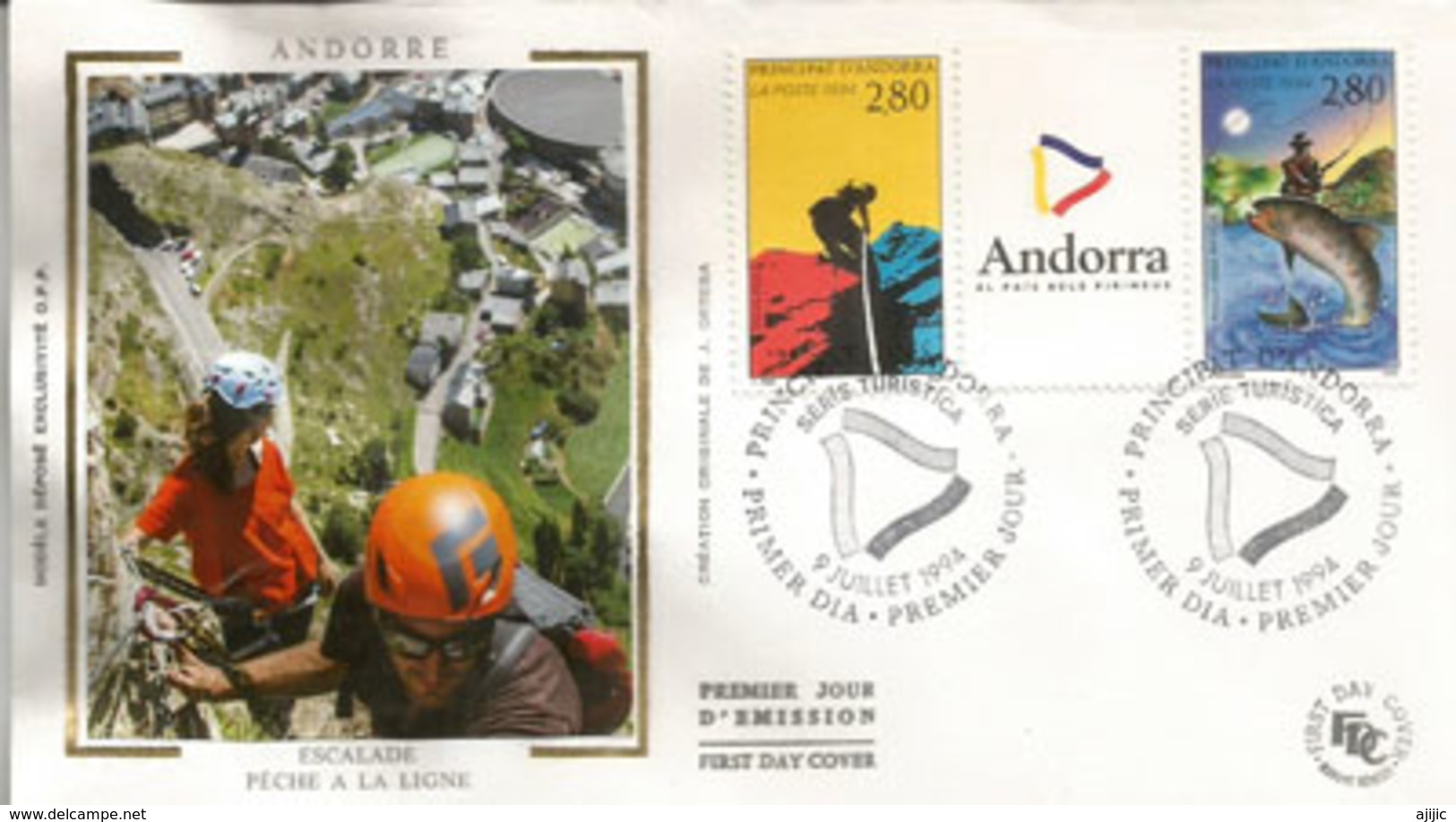 ANDORRA:  L'escalade En ANDORRE .  FDC  (Série Touristique) - Climbing