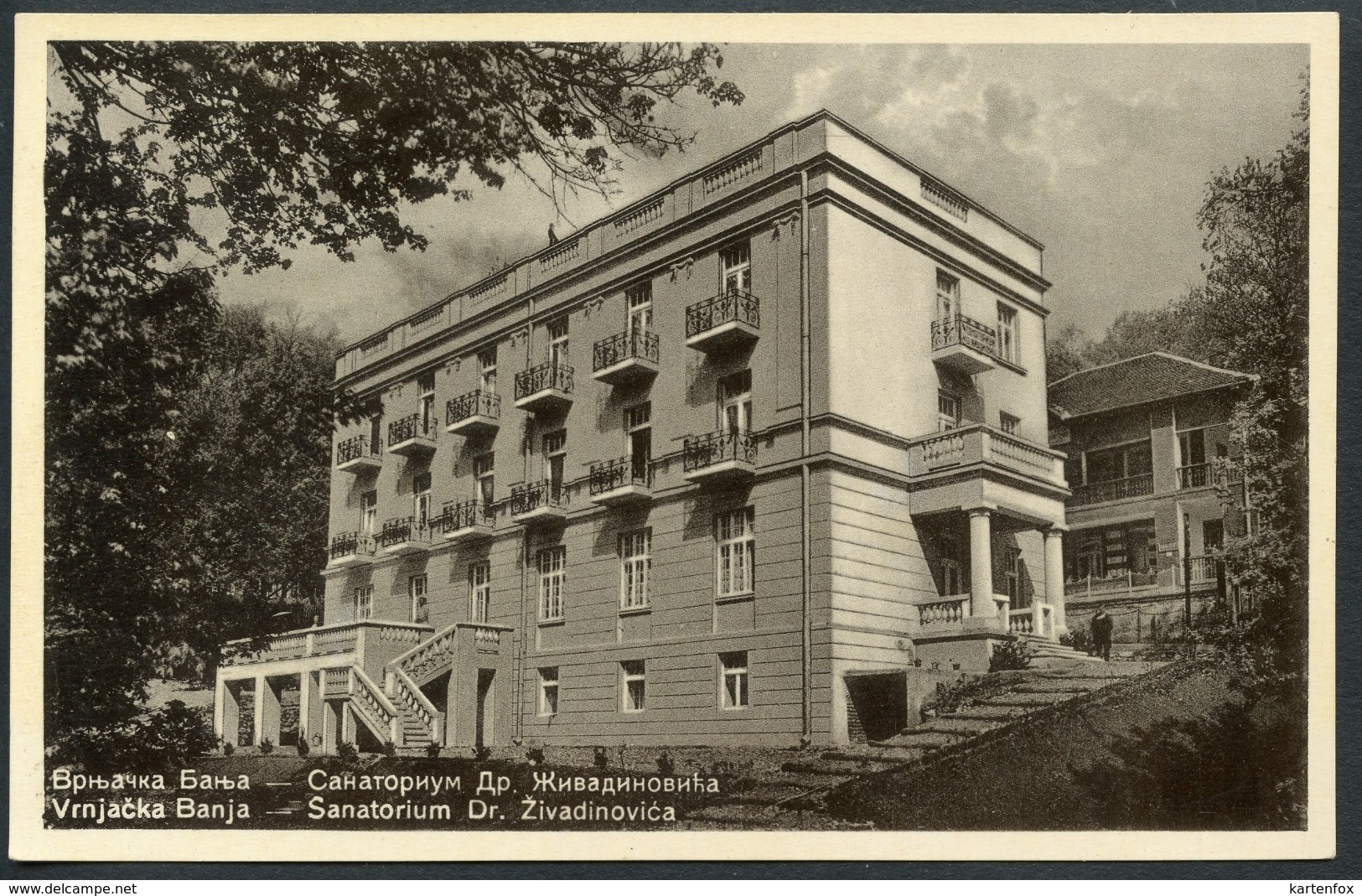 Vrnjacka Banja,  Sanatorium Dr. Zivadinovica,  23.10.1937, Raska, - Serbien