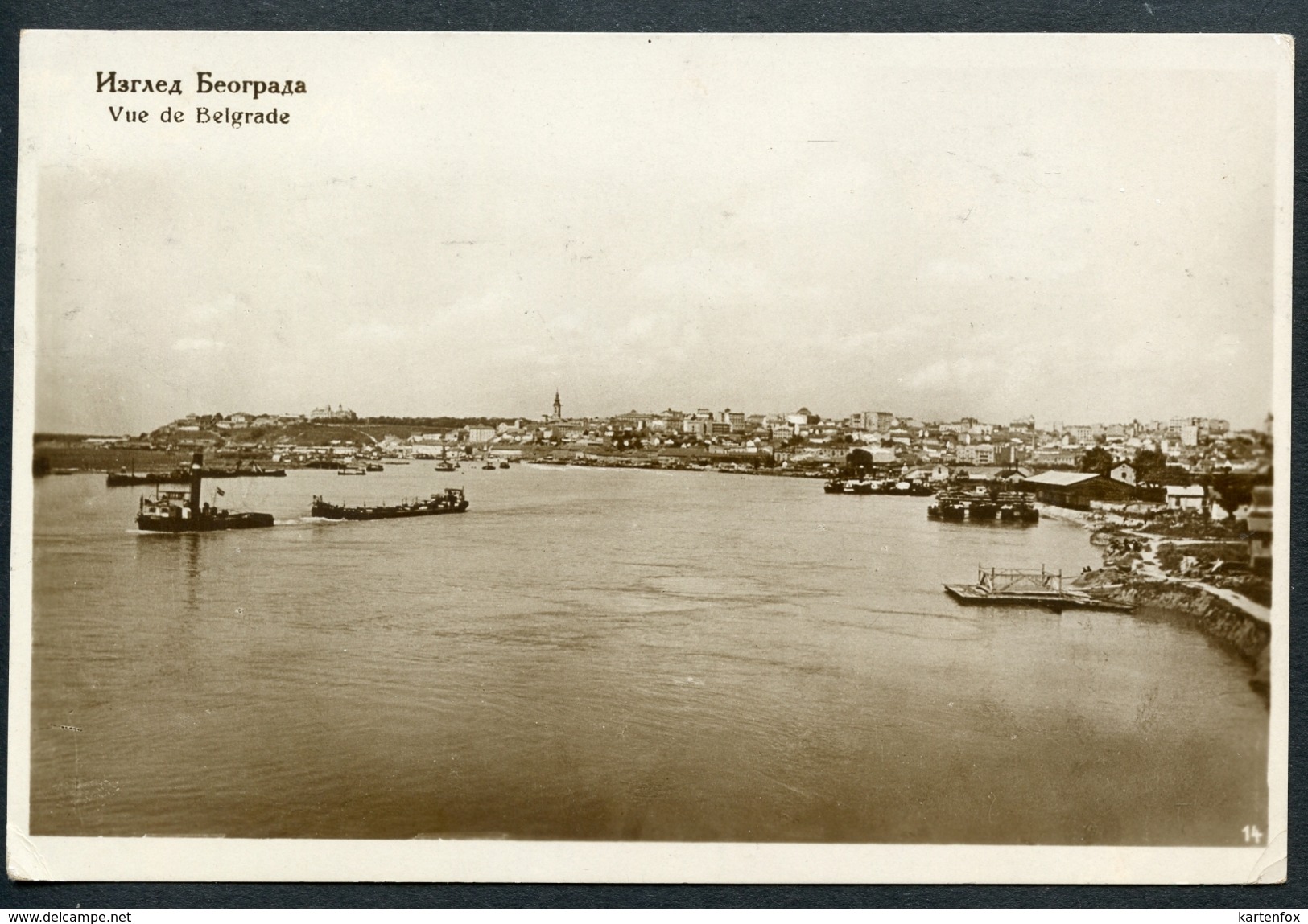 Belgrad, Belgrade Vue De, Panorama, 23.4.1929, - Serbia