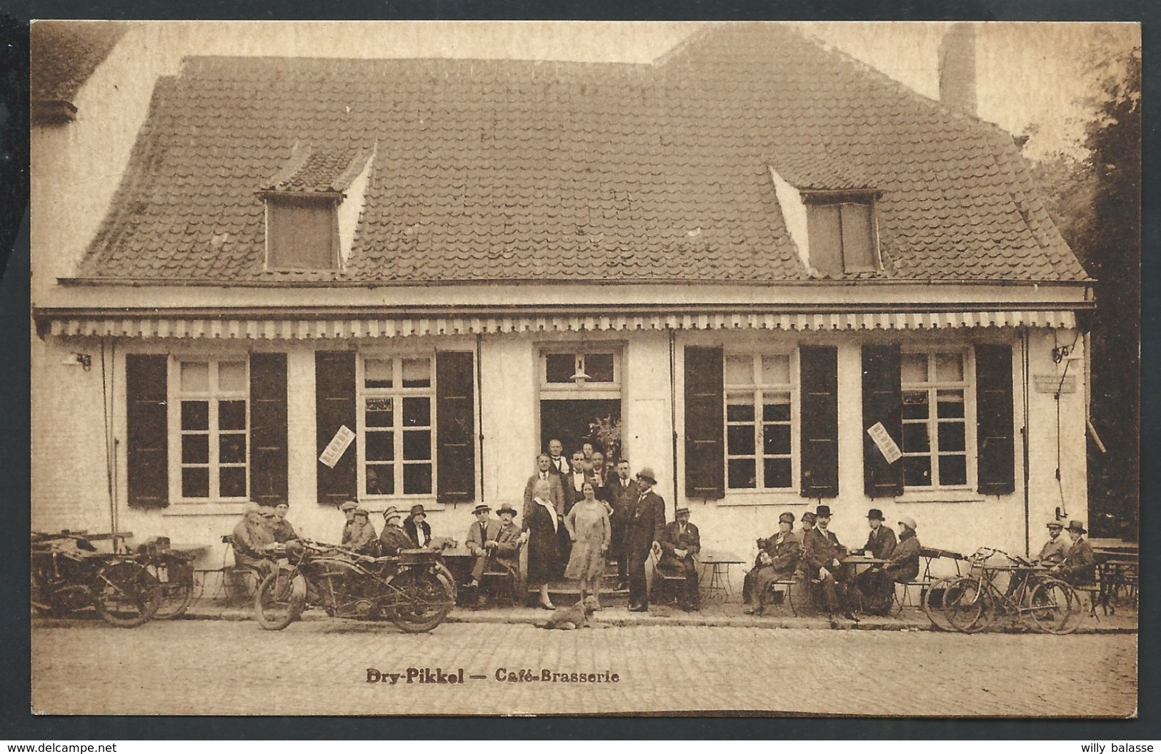 +++ CPA - CAFE LAITERIE Du DRY PIKKEL - Avenue De Meysse - STROMBEEK - Carte Publicitaire Pub  // - Grimbergen