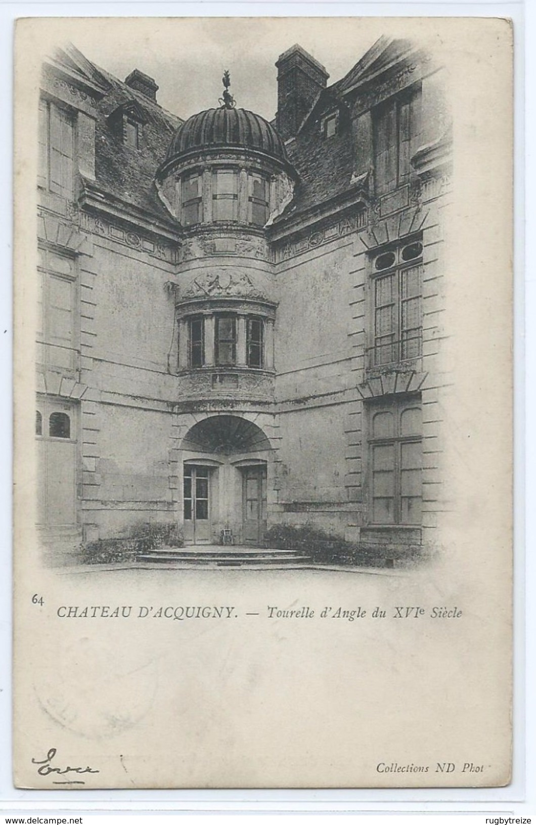 160 - Acquigny (27) - Chateau - Tourelle D'Angle Du XVI ème Siècle - Circulée Pour Verviers Belgique - Pour Ecole Filles - Acquigny