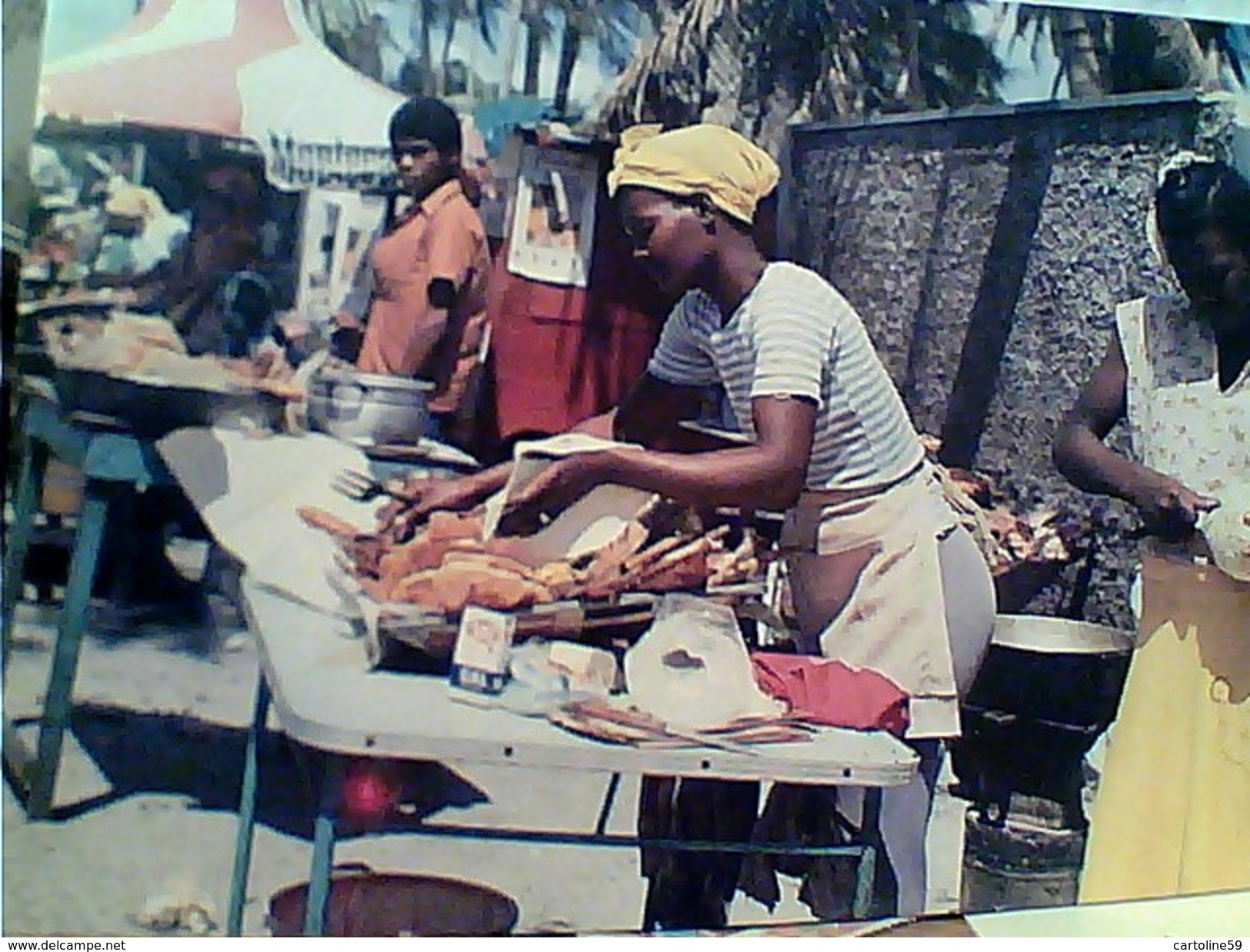 REP DOMINICANA FRITTURA  IN SPIAGGIA FREIDURIA A LA PLAYA  N1986 GC13698 - Repubblica Dominicana