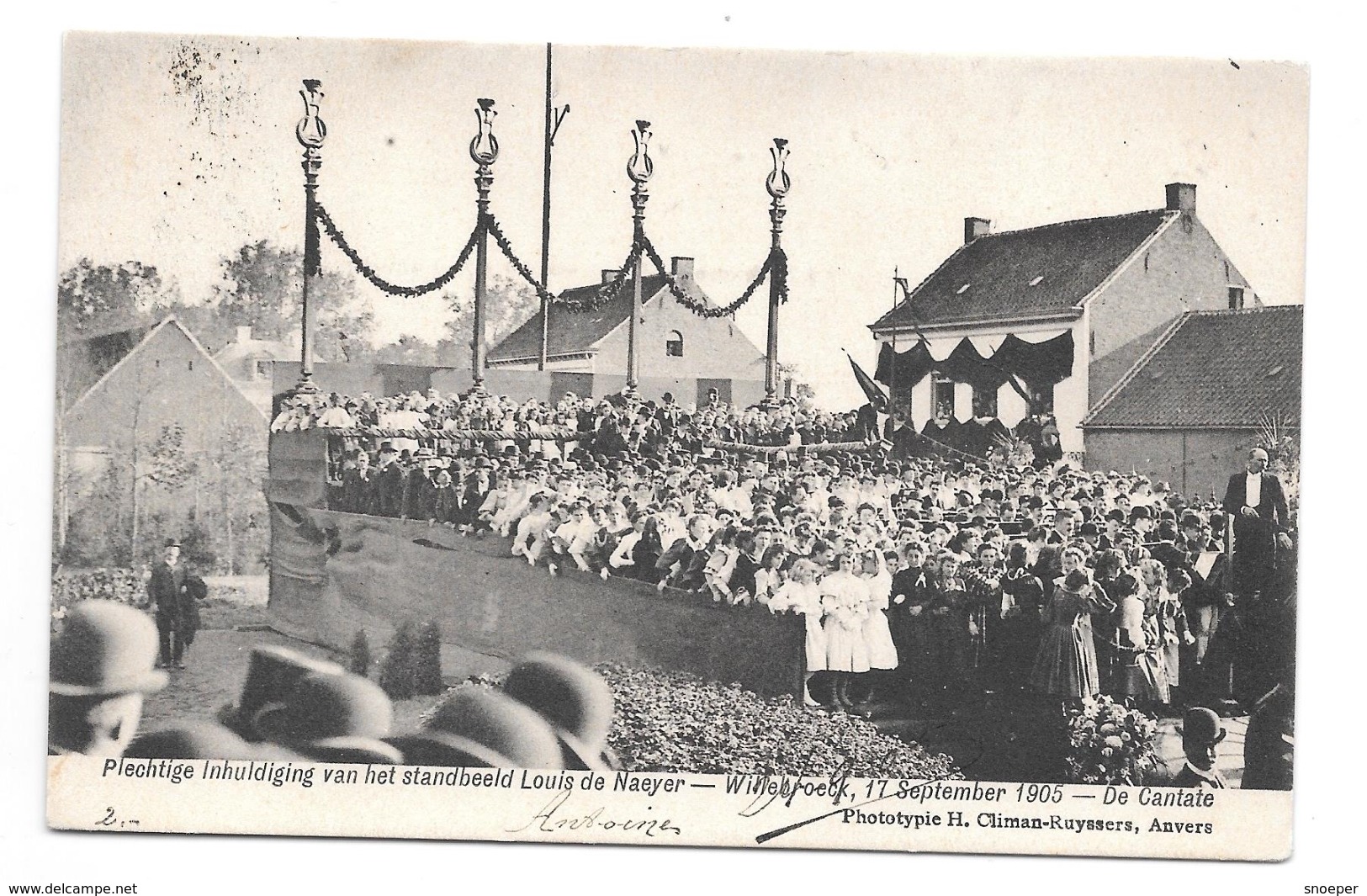Willebroeck Inhuldiging 1905  Plechtige Inhuldiging 1915   P109 - Willebroek