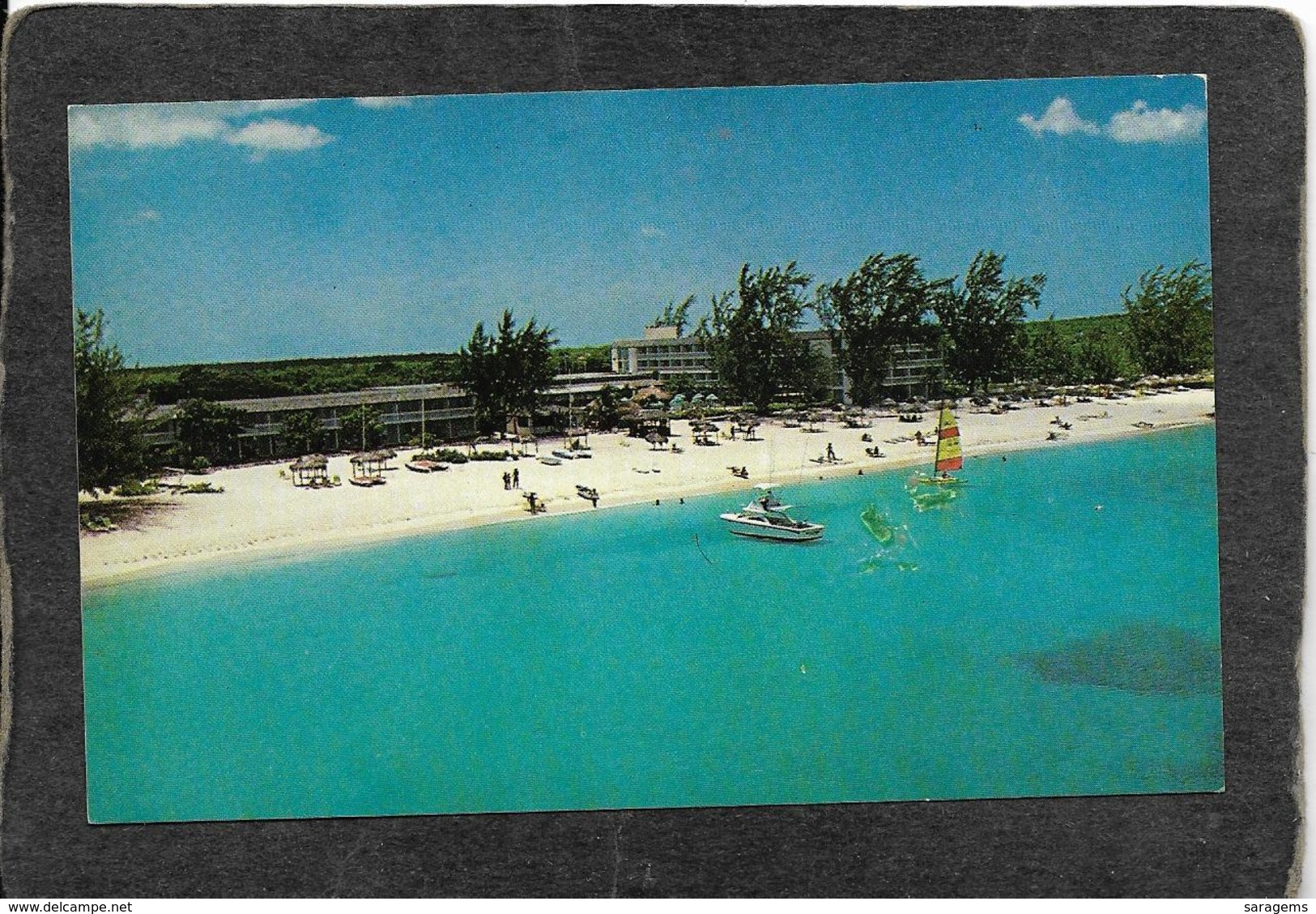 Cayman Islands-Hotel Grand Cayman 1950s - Antique Postcard - Cayman (Isole)