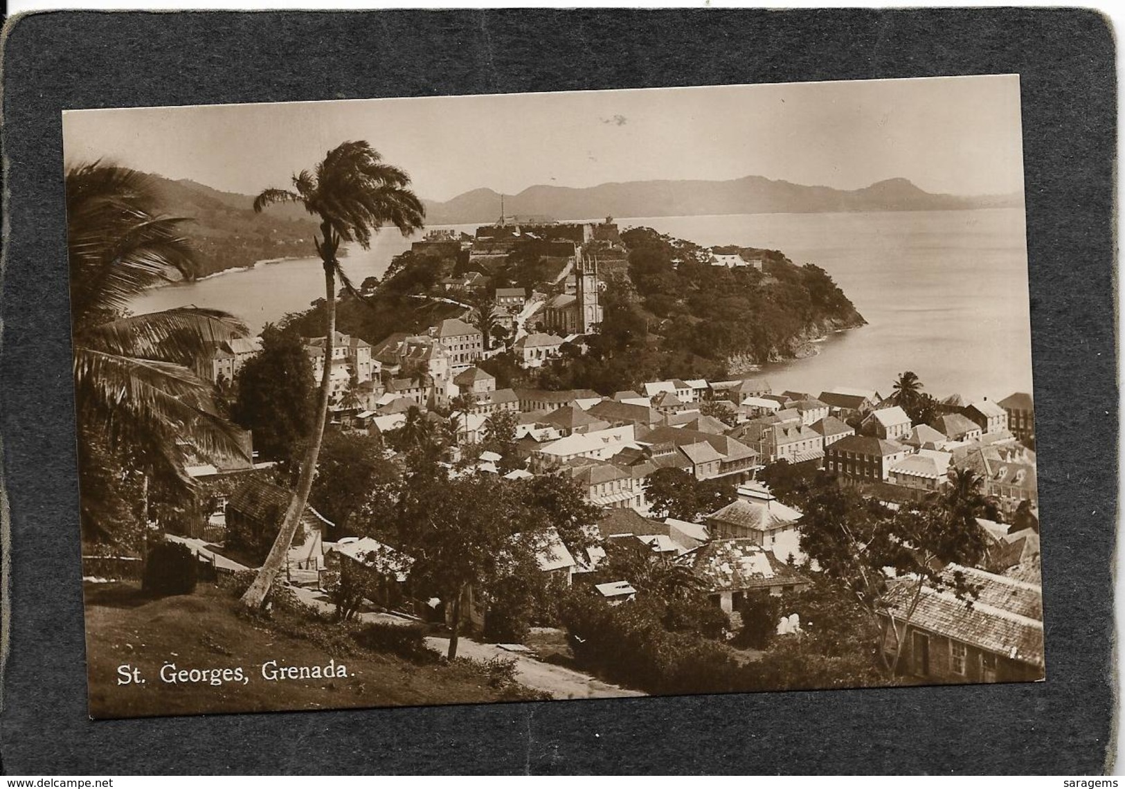 St.Georges,Grenada-Spectacular Overview Of The Town 1910s - Mint Antique Postcard - Grenada