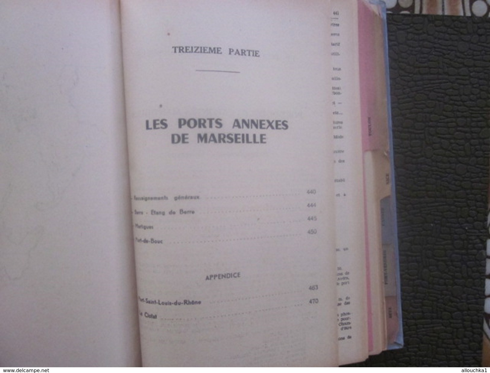 1949 Guide Port Marseille-Méditerranée-Nice-Cannes-Toulon-P.Vendres-Sète-Scaphandrier-Navire-Pub-Cie Maritime-Chemin fer