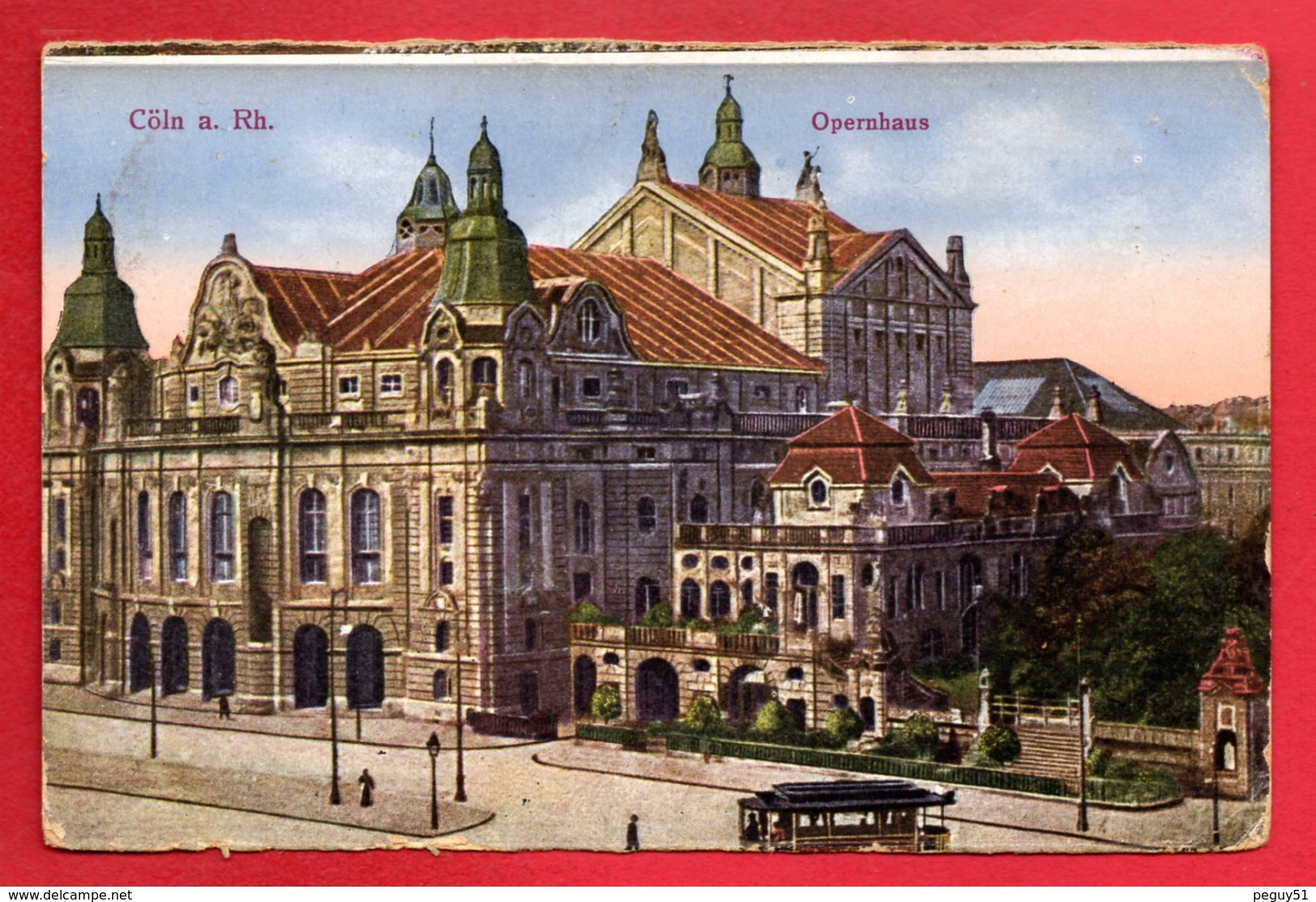 Cöln Am Rhein. Opernhaus.  Franchise Postes Militaires Belgique  N°. 3  ( Mönchengladbach). 1921 - Koeln