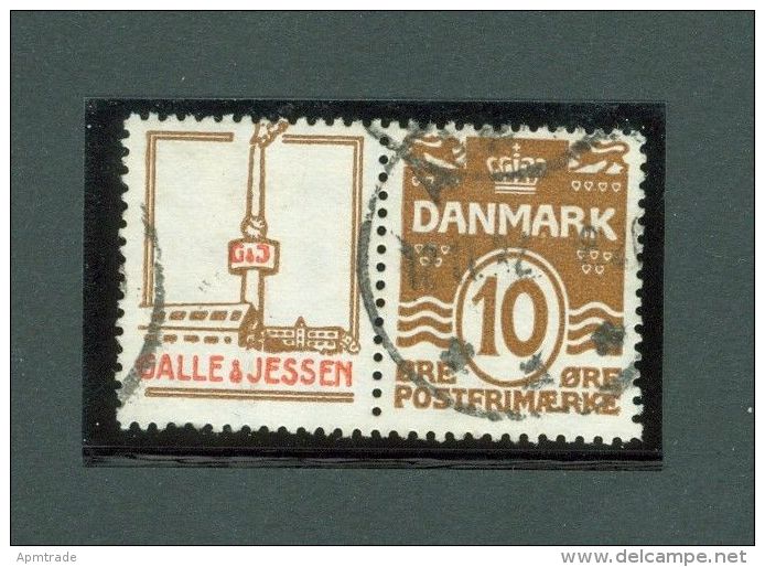 Denmark. Stamp 1932 Pair 10 Ore With Advertising "Galle & Jessen" Chocolate. - Other & Unclassified