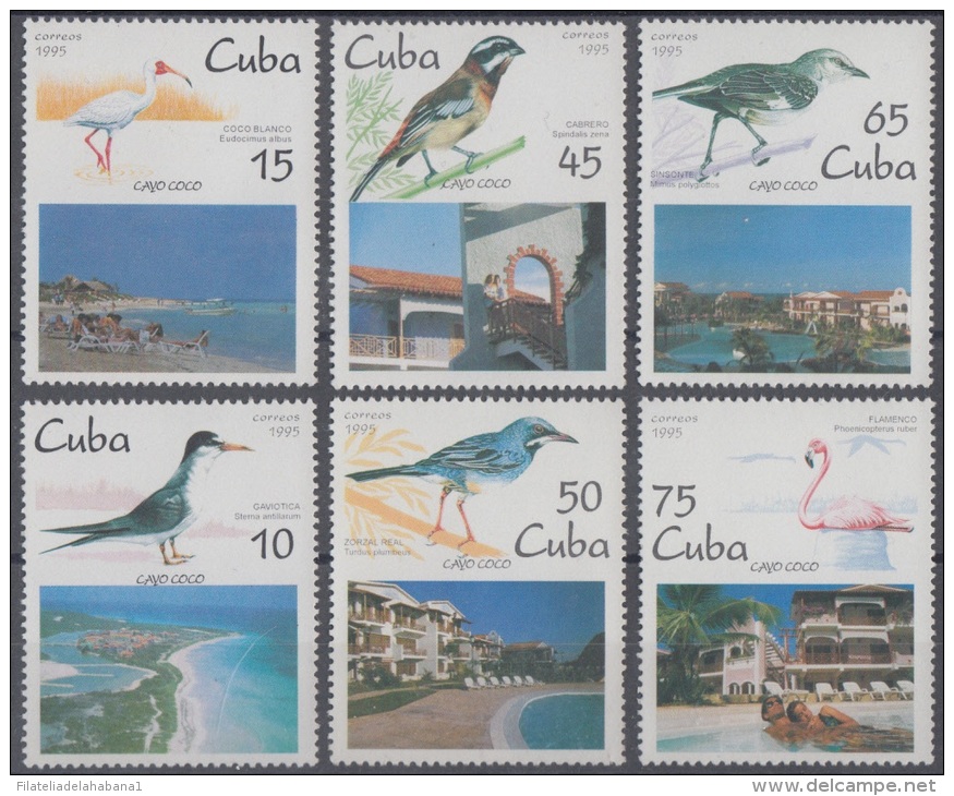 1995.40- * CUBA 1995. MNH. CAYOS DE * CUBA. HOTELES Y PAJAROS. AVES. BIRDS. - Unused Stamps